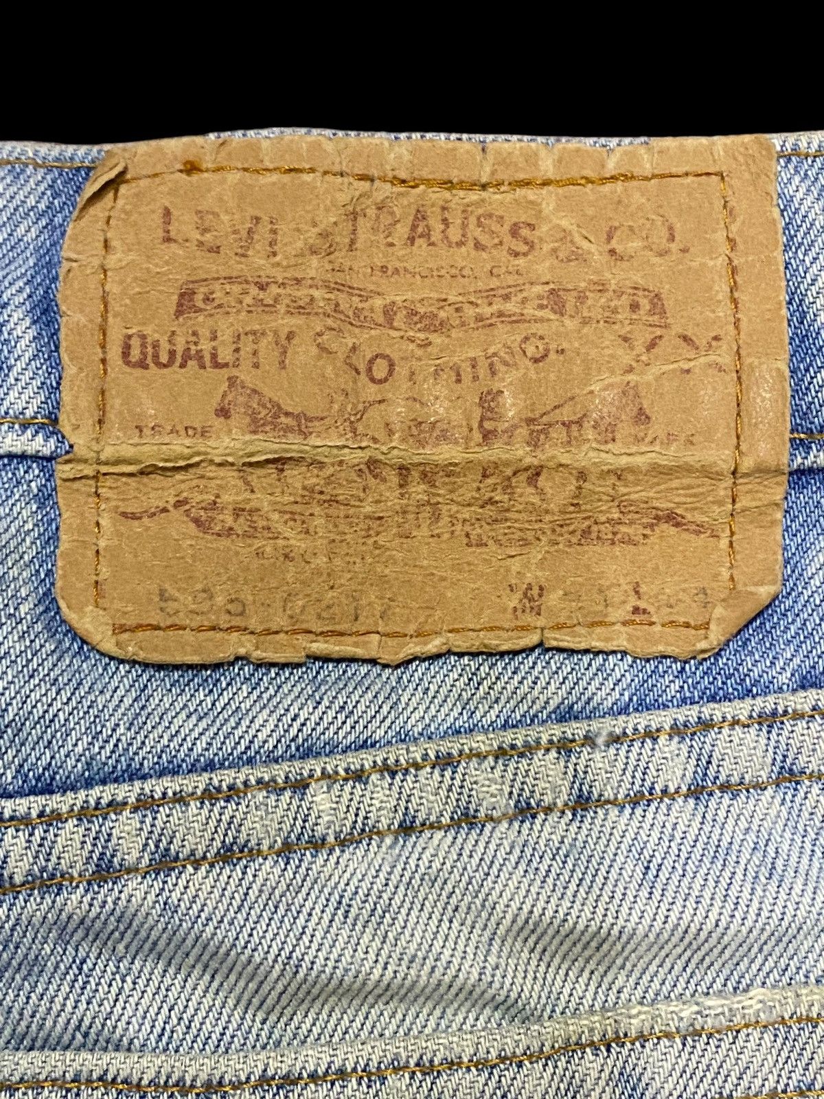 Levi's Vintage Levis 550 80/90s Faded Grunge Distressed Loose Jeans Size US 29 - 12 Thumbnail
