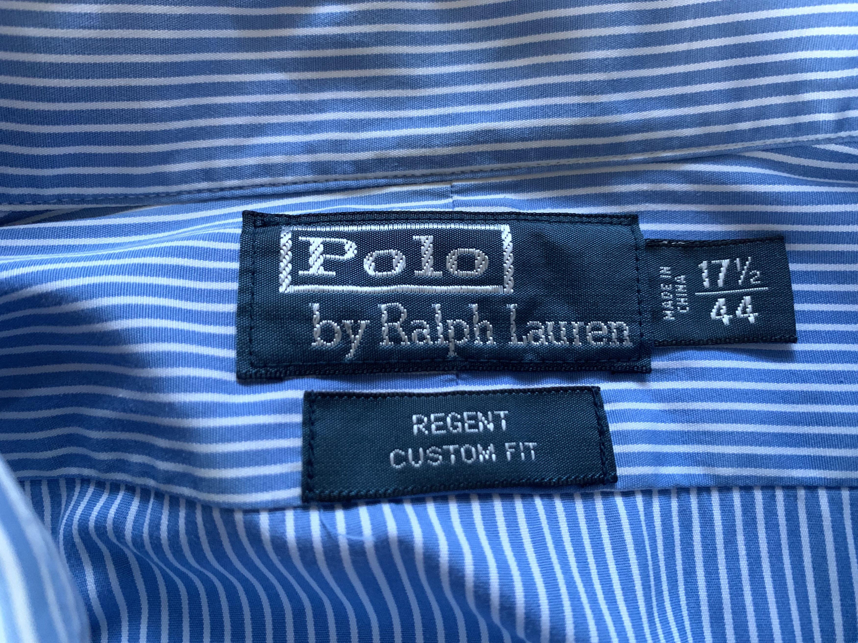 Polo Ralph Lauren Polo Ralph Lauren Custom Fit Long Sleeve Stripe Shirt Size US XXL / EU 58 / 5 - 6 Thumbnail