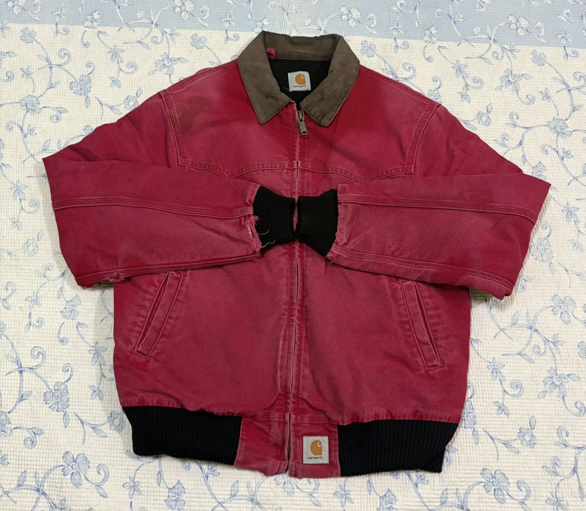 Carhartt Carhartt Detroit Corduroy Collar Zipper Workwear Jacket Size US L / EU 52-54 / 3 - 10 Thumbnail