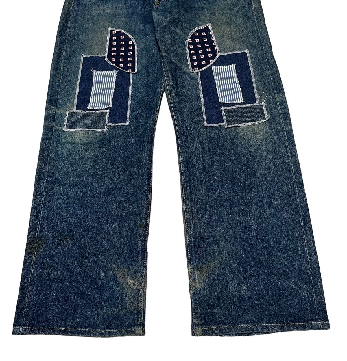 Levi's Vintage Clothing × Vintage Vintage Brand Levi’s 503 Patchwork Jeans 1990s Size US 34 / EU 50 - 5 Thumbnail