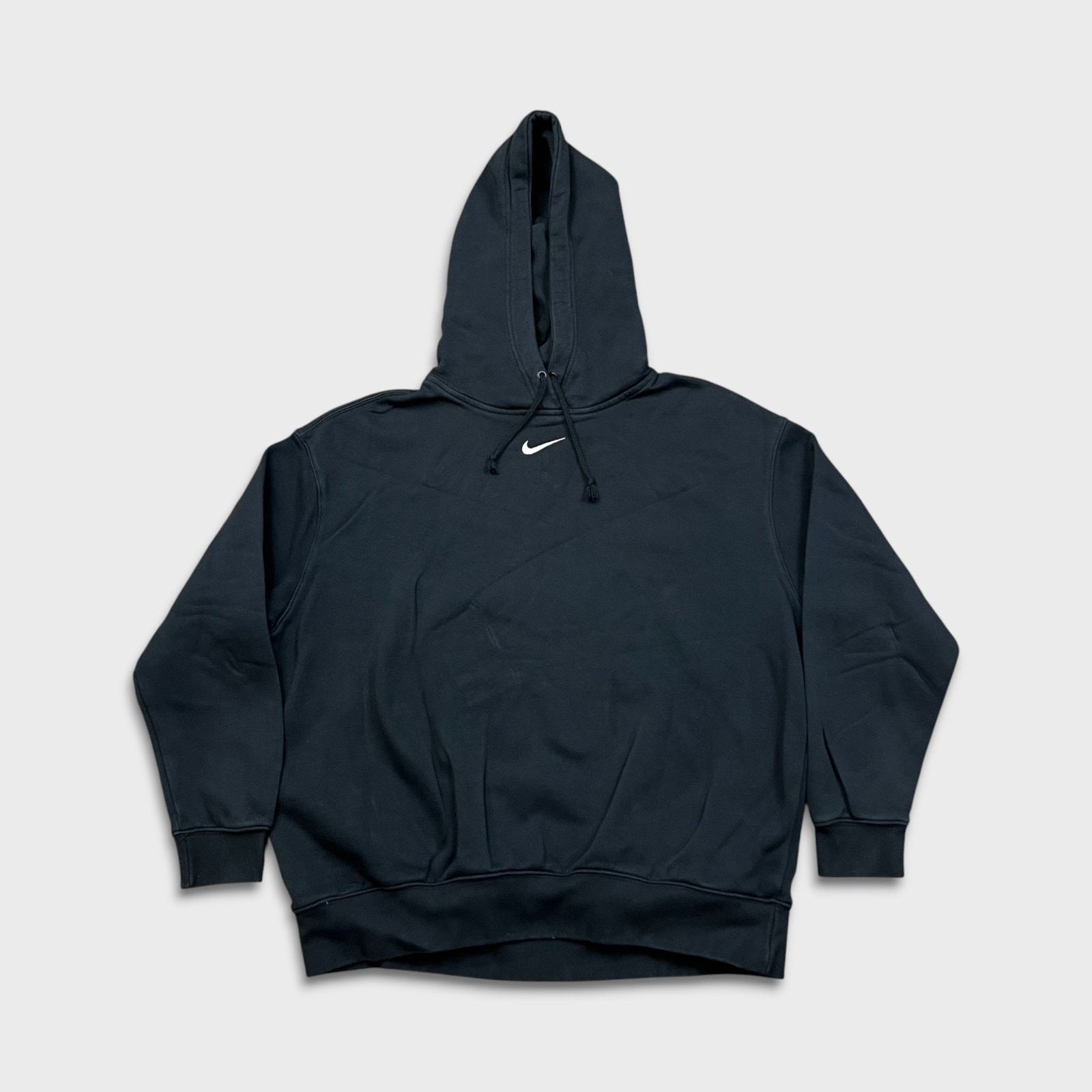 Nike × Vintage Nike Sportswear Hoodie Center Swoosh Pullover Sweatshirt Size M / US 6-8 / IT 42-44 - 1 Thumbnail