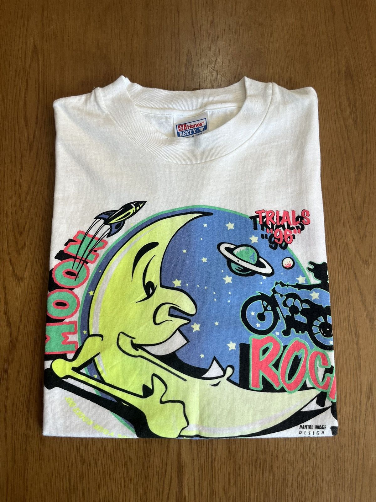 Arts & Science Vintage MOON ROCKS TRIALS 1996’s Mental Image Design Tshirt Size US M / EU 48-50 / 2 - 1 Thumbnail