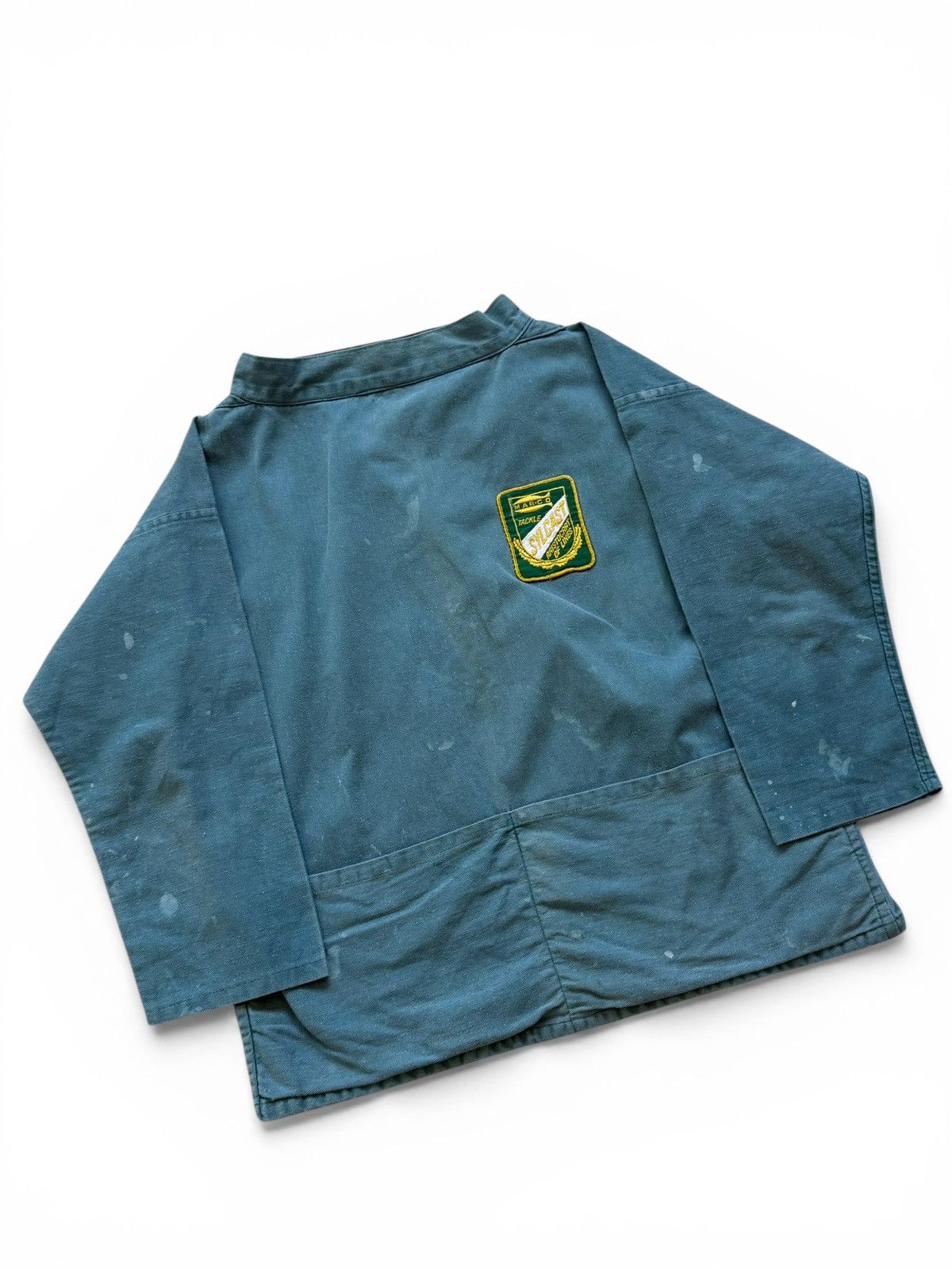Le Laboureur Vintage 1960s British Workwear Fishing Smock Jacket Size US M / EU 48-50 / 2 - 5 Thumbnail