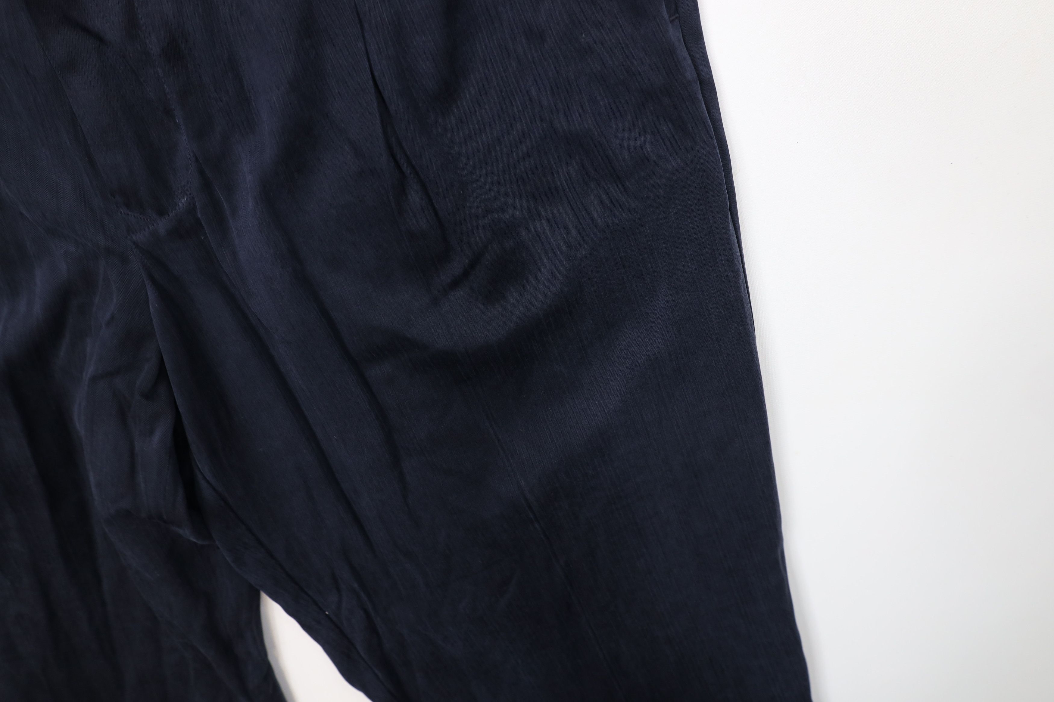 Tommy Bahama Vintage Tommy Bahama Silk Wide Leg Chino Pants Navy Blue Size US 34 / EU 50 - 6 Thumbnail