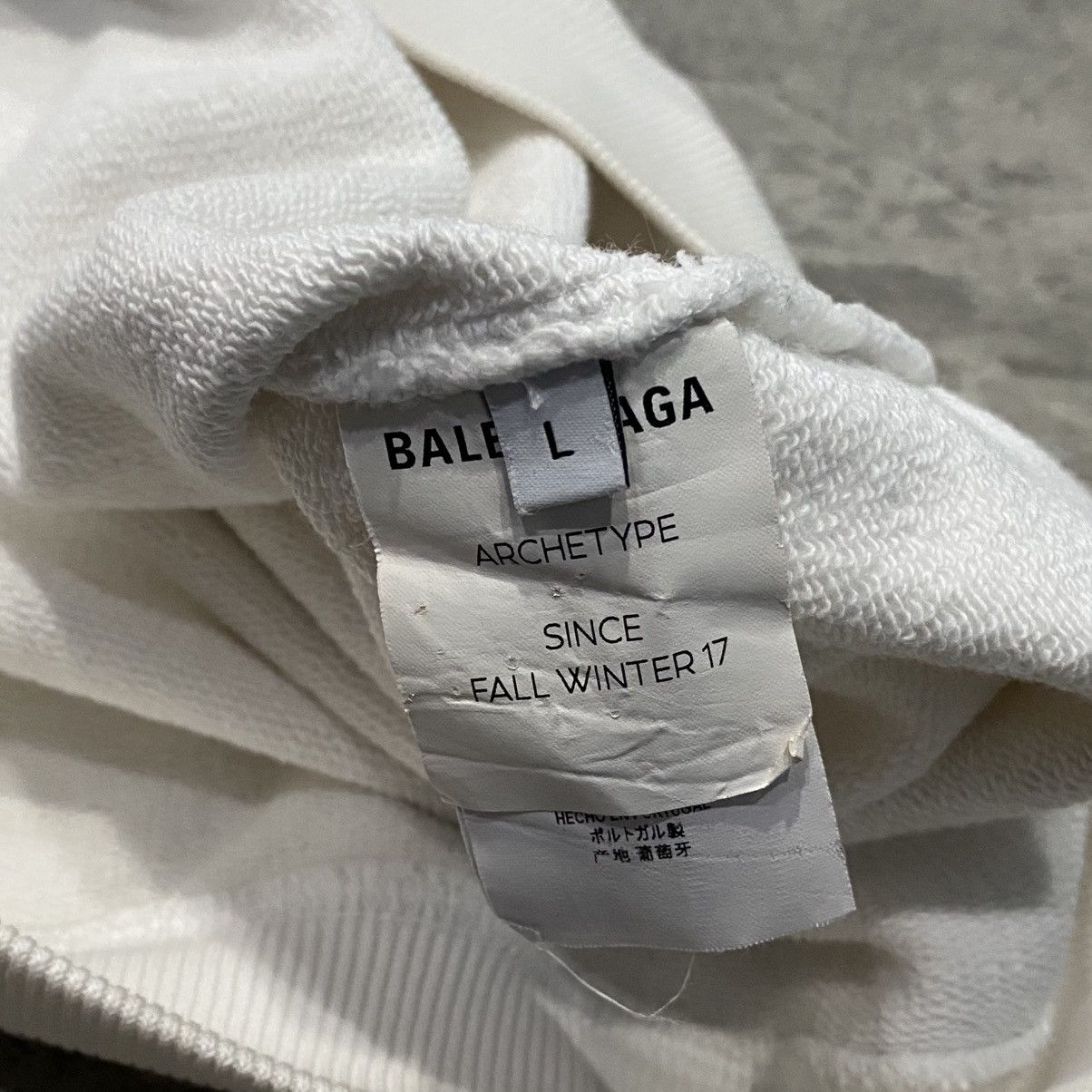 Balenciaga Balenciaga Back Logo Print White Hoodie Size US L / EU 52-54 / 3 - 2 Thumbnail