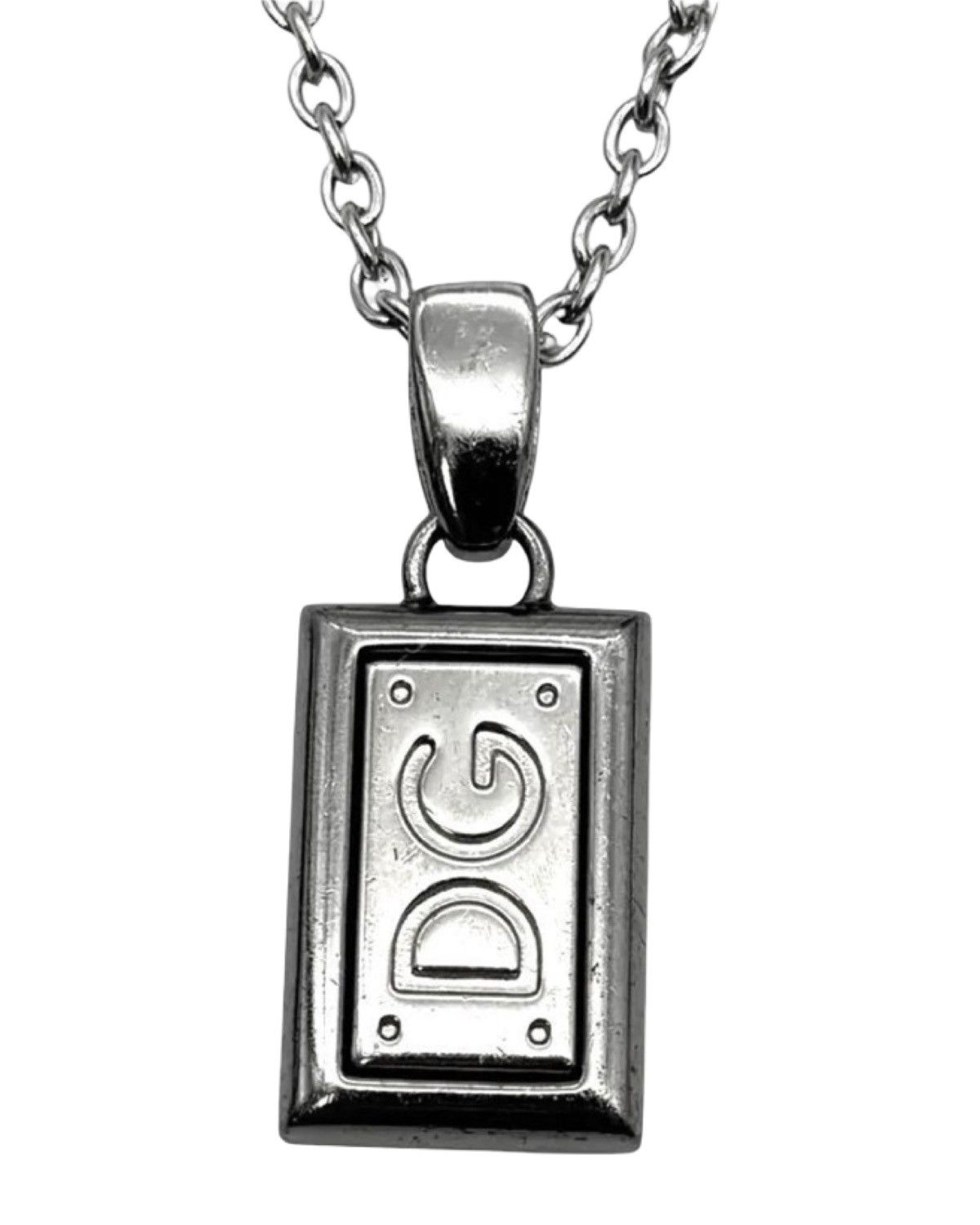 Dolce & Gabbana Plate Logo Pendant Necklace Size ONE SIZE - 1 Thumbnail