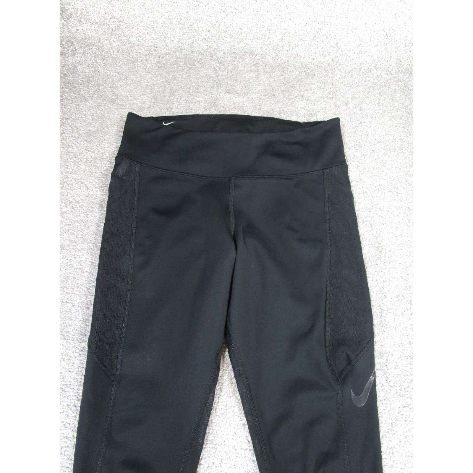 Nike Nike Leggings Women Medium Black Cropped Athletic Style Athleisure Gym Training Running Yoga Womens Size 32" / US 10 / IT 46 - 2 Thumbnail