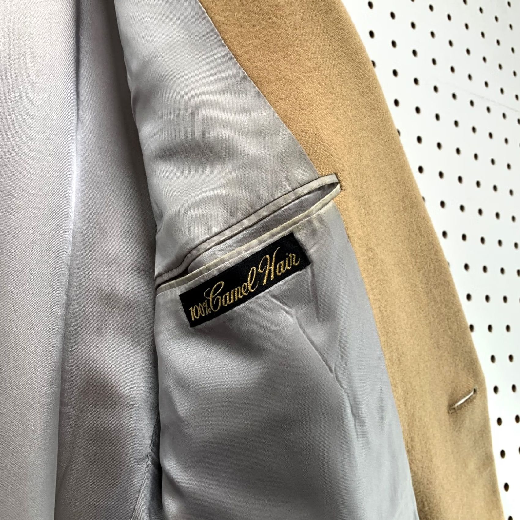Hart Schaffner Marx Hart Schaffner Marx Camel Hair Blazer 42L Tan Sport Coat USA Made Mens Jacket Size 42R - 5 Thumbnail