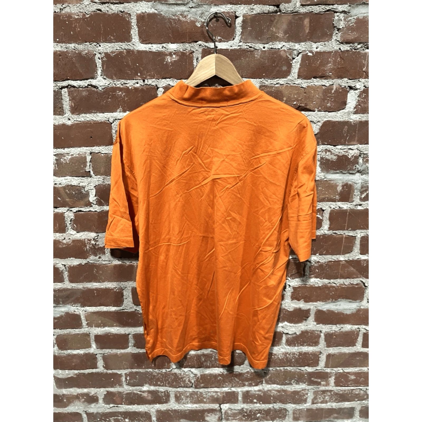 BUGATCHI VINTAGE Bugatchi Uomo Orange Short Sleeve T-Shirt Mens Angel Park Size M Size US M / EU 48-50 / 2 - 2 Thumbnail