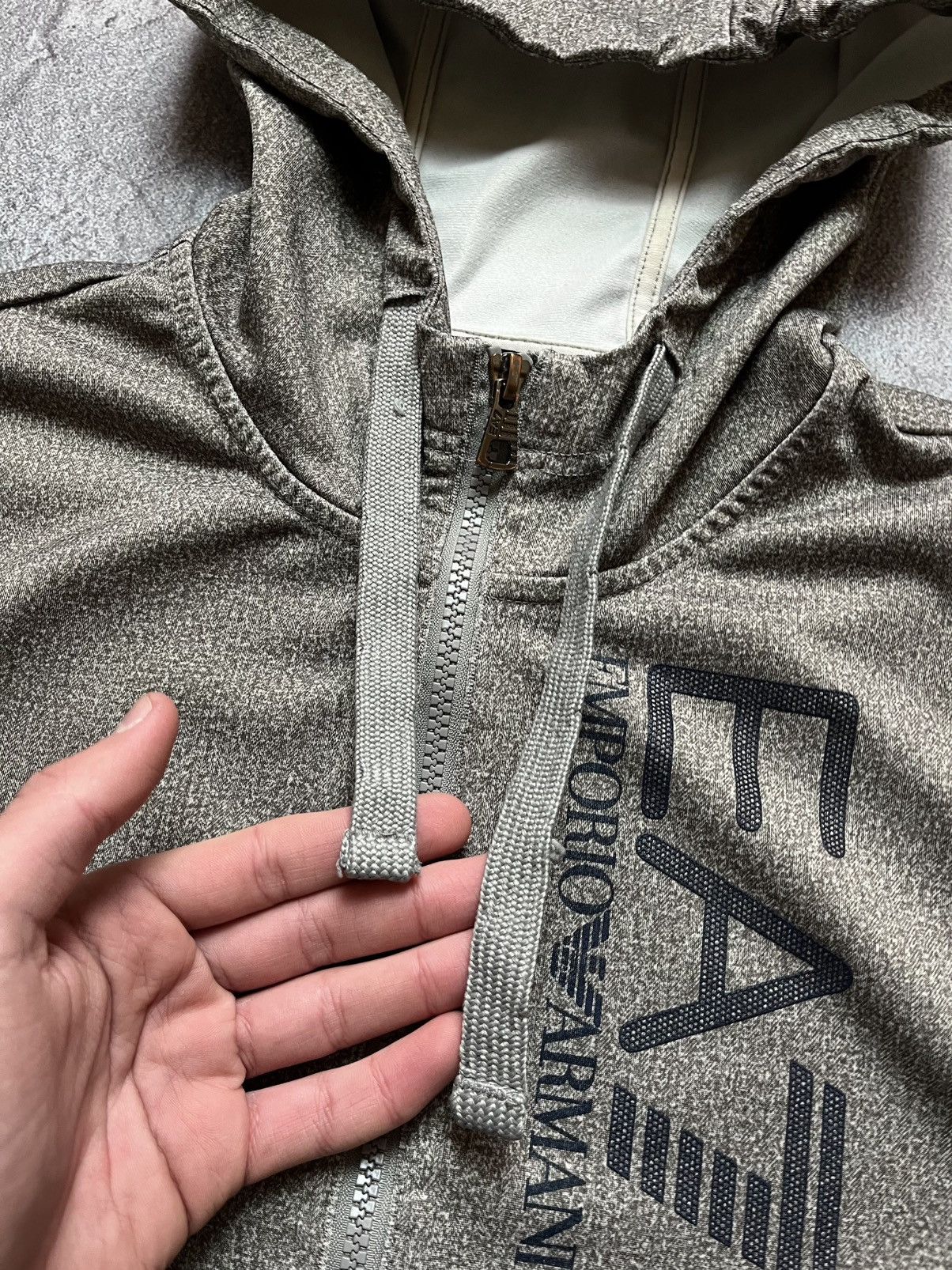 Emporio Armani Vintage Track Jacket Zip Hoodie Emporio Armani Big Logo Mens Size US S / EU 44-46 / 1 - 3 Thumbnail