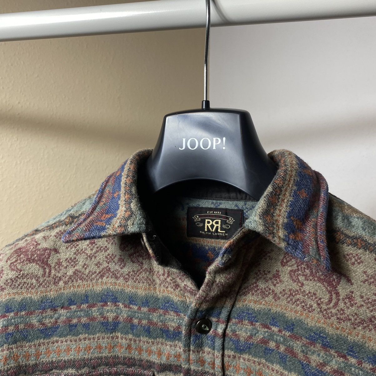 RRL Ralph Lauren RRL Double Ralph Lauren Fair Isle Hunting Jacquard Workshirt Size US S / EU 44-46 / 1 - 5 Thumbnail