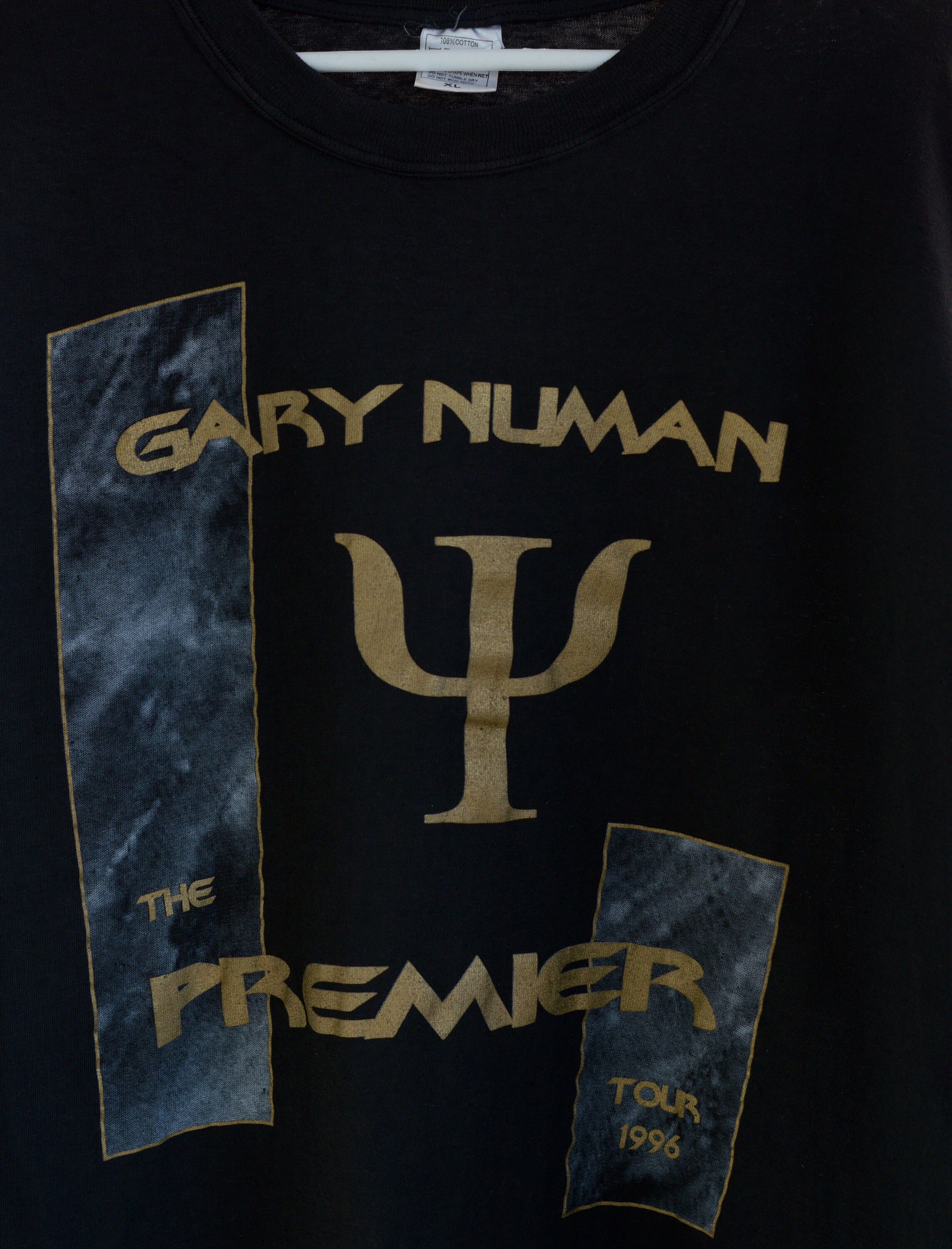 Vintage Vintage 1996 Gary Numan The Premier tour 96 t shirt Size US XL / EU 56 / 4 - 3 Thumbnail