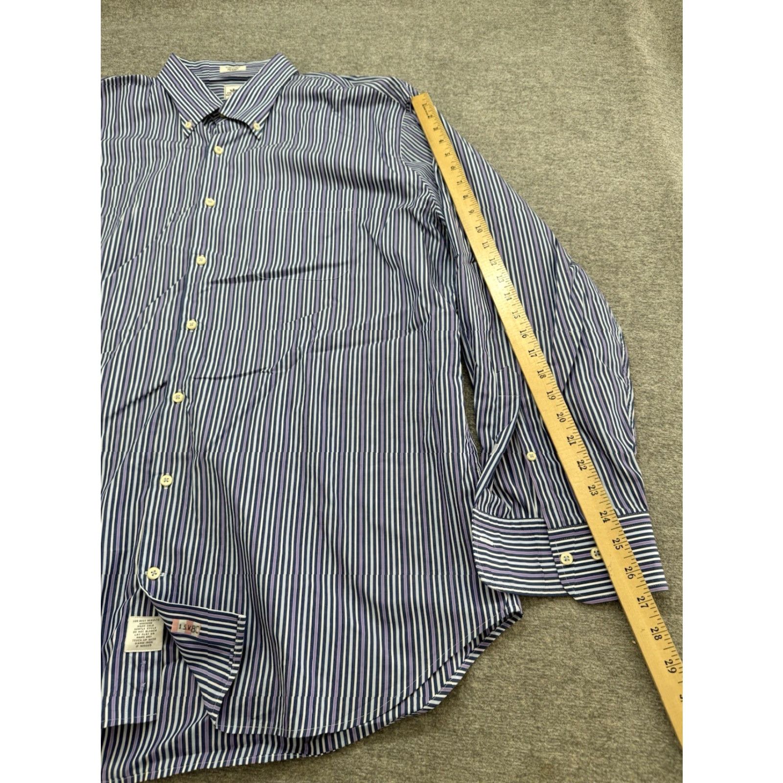 Peter Millar Peter Millar Button Down Shirt Mens XL Striped Blue Long Sleeve Size US XL / EU 56 / 4 - 5 Thumbnail