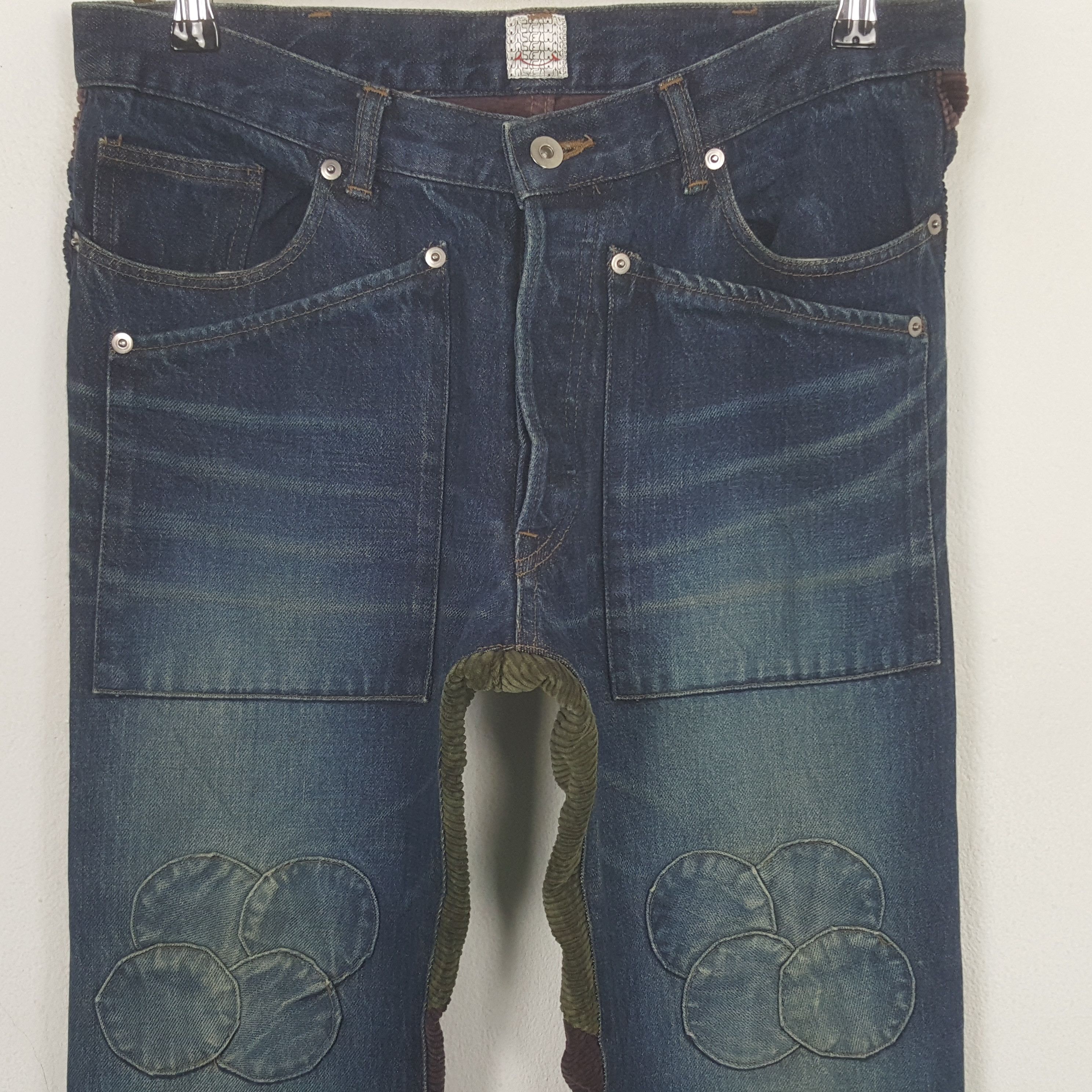Japanese Brand Vintage Japanese Brand Patchwork Denim Jeans Size US 32 / EU 48 - 2 Thumbnail