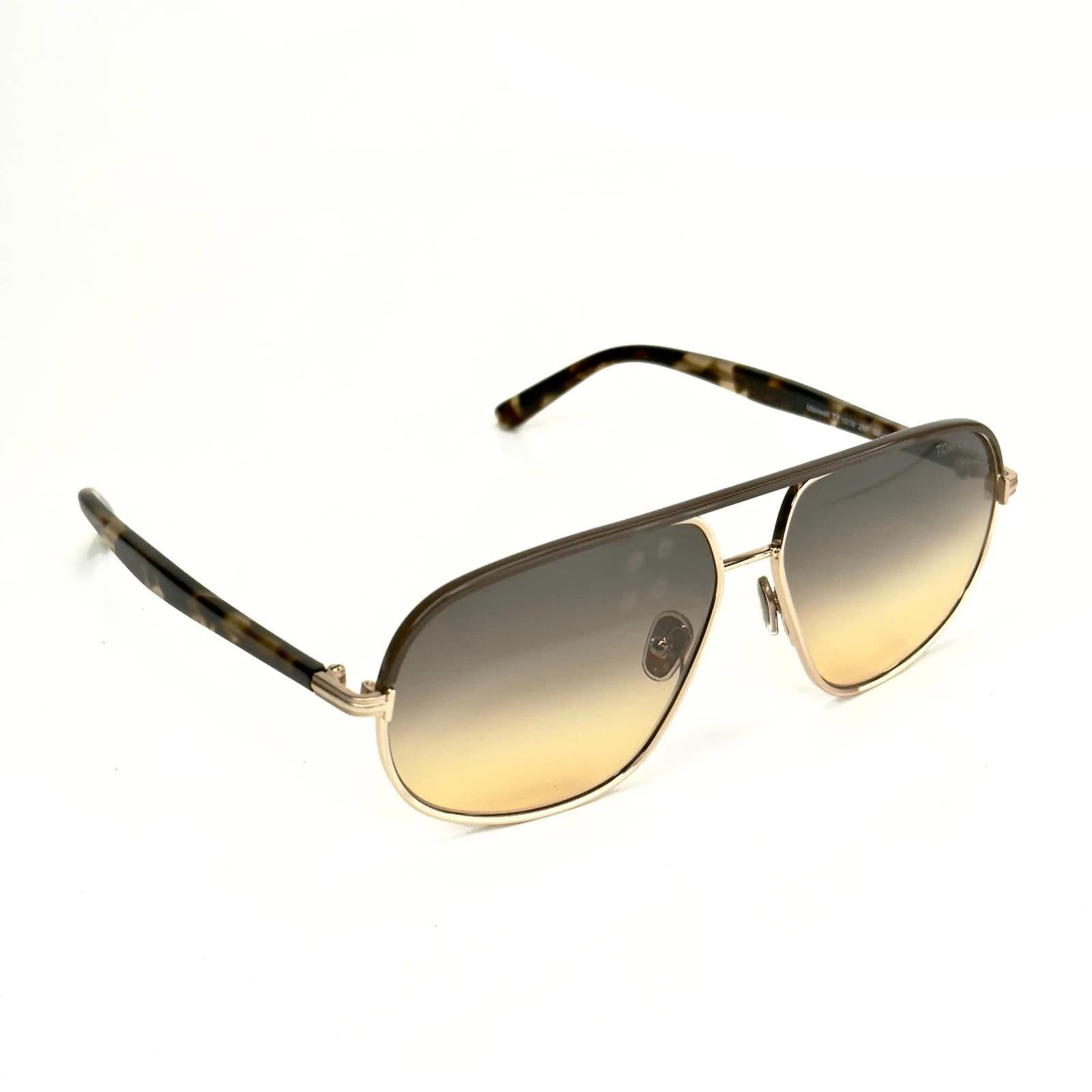 Tom Ford TOM FORD MAXWELL TF1019 28F Brown Aviator Sunglass 1019 Size ONE SIZE - 9 Thumbnail