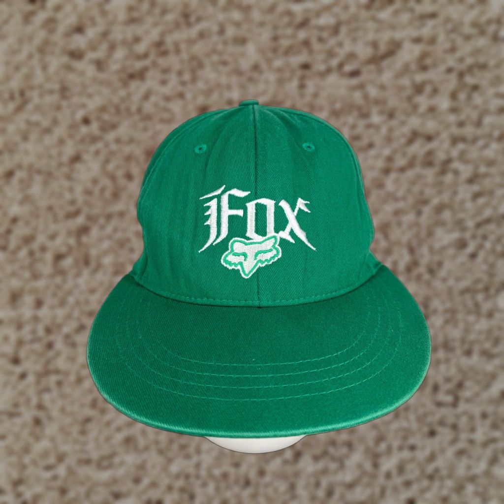 Fox Racing Fox Hat Cap Fitted Adult Medium Green Cotton Blend Nylon Spandex Baseball Cap - Fox Size ONE SIZE - 1 Thumbnail