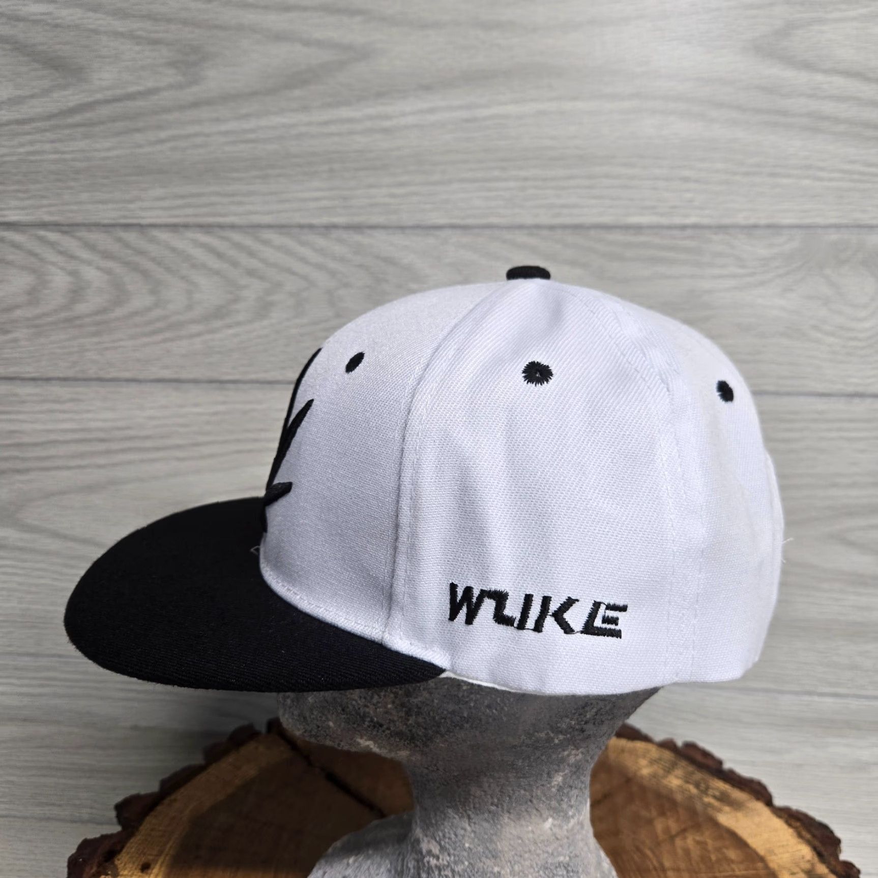 Vintage Embroidered Hat Men One Size White Pot Leaf Adjustable Hip-Hop Baseball Cap Snapback Size ONE SIZE - 2 Thumbnail