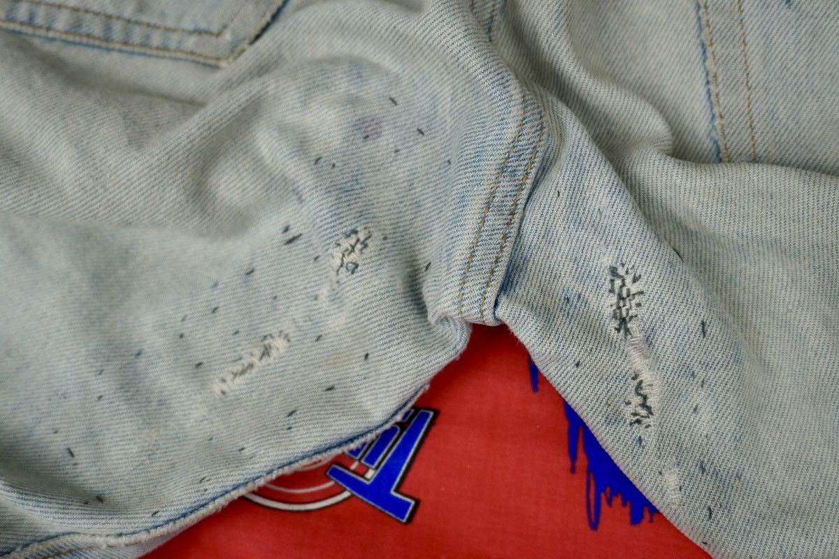 Levi's × Vintage Vintage Levis 501 Redline Selvedge Button #6 Grunge Baggy Size US 30 / EU 46 - 14 Thumbnail