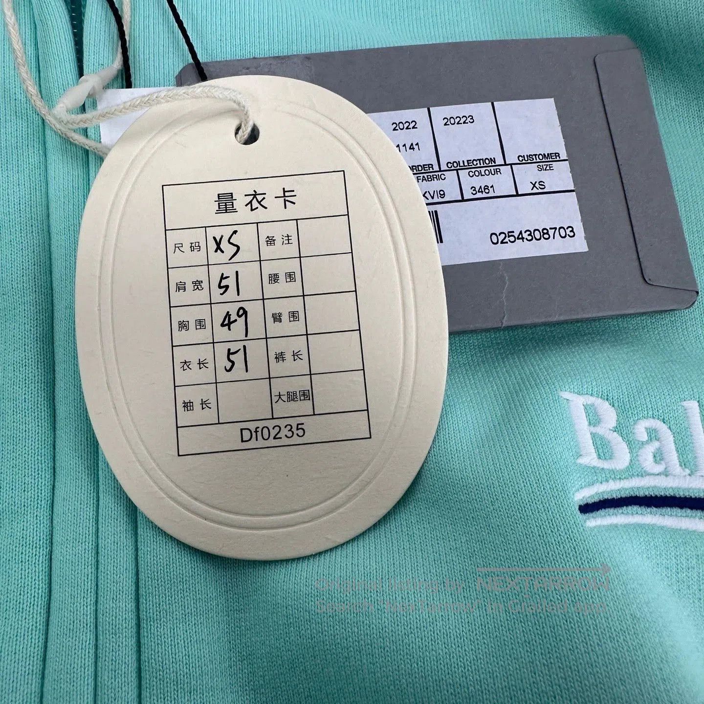 Balenciaga balenciaga hooded sweatshirt in mint green. Size XS / US 0-2 / IT 36-38 - 5 Thumbnail