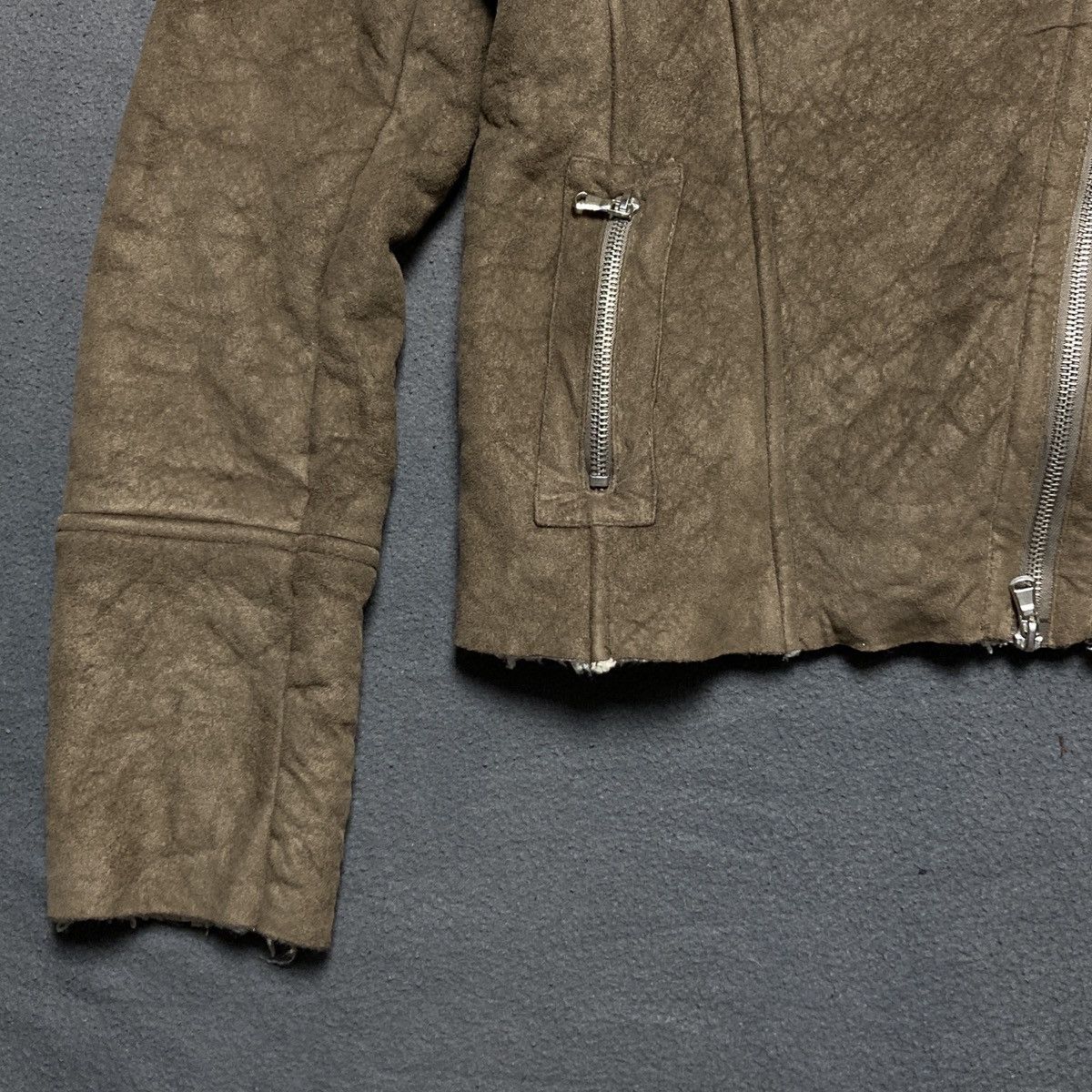 Japanese Brand × Vintage Rick Owens style asymmetrical jacket Size S / US 4 / IT 40 - 3 Thumbnail