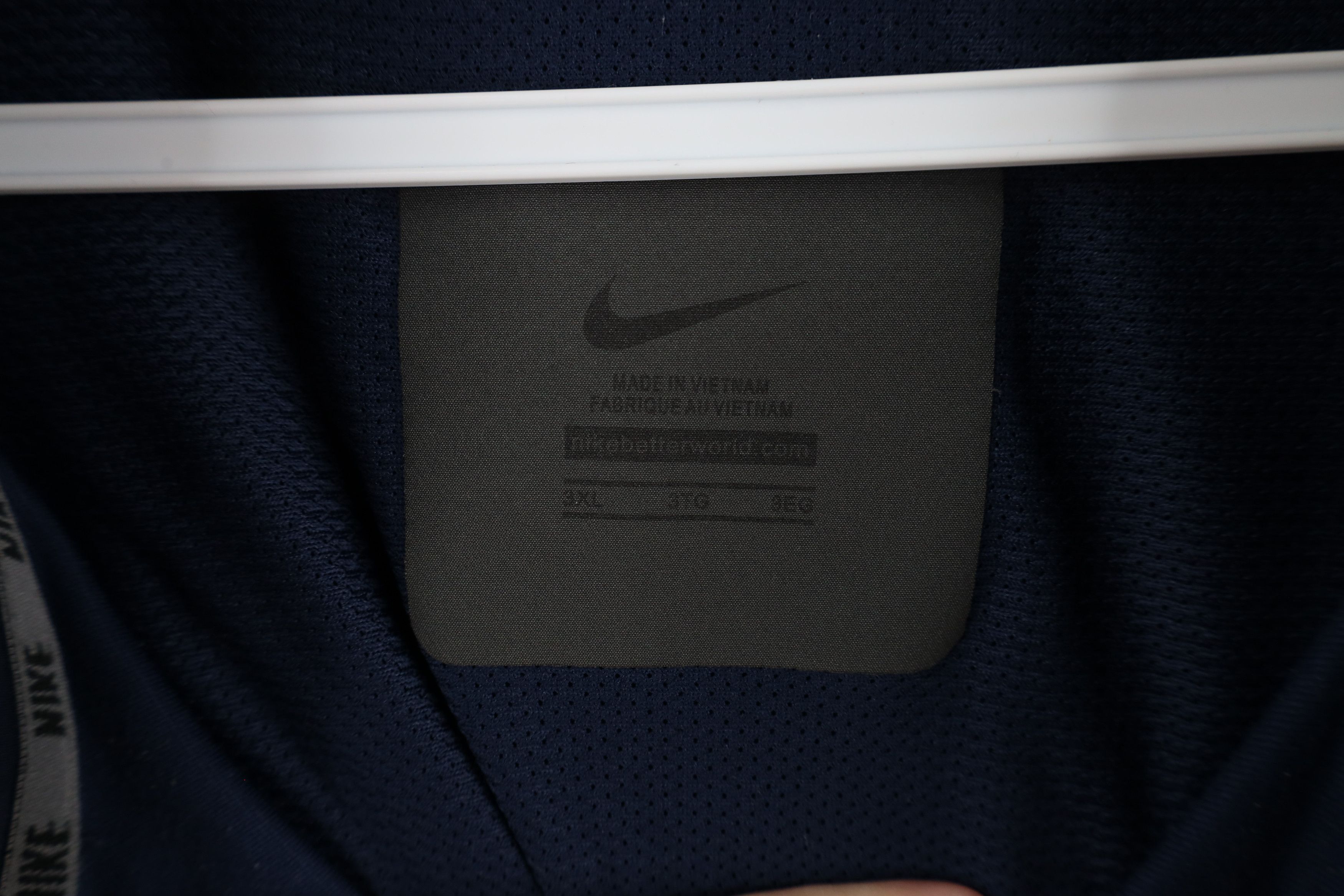 Nike × Vintage Nike Block Swoosh Half Zip Pullover Jacket Navy Blue Size US XXL / EU 58 / 5 - 9 Thumbnail