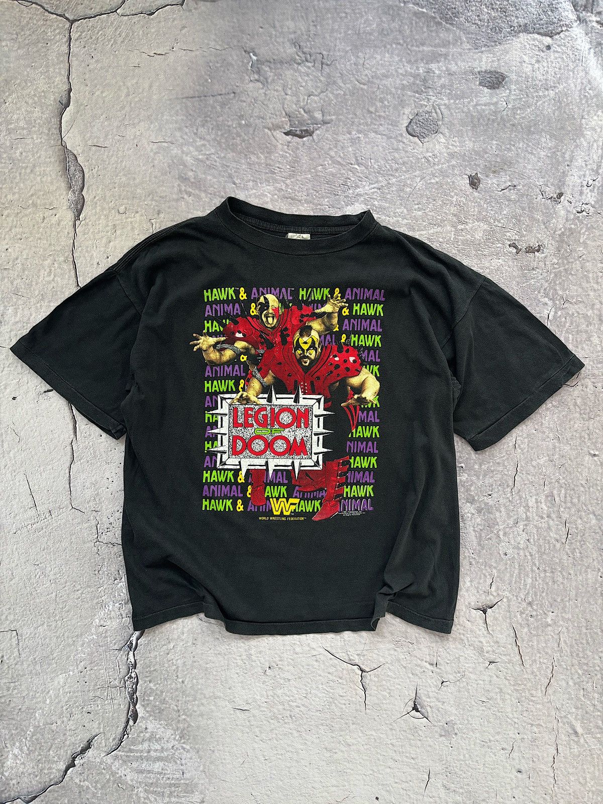 WWF WWF Legion of doom 1991 wrestling 90s rare single stitch Size US L / EU 52-54 / 3 - 1 Thumbnail