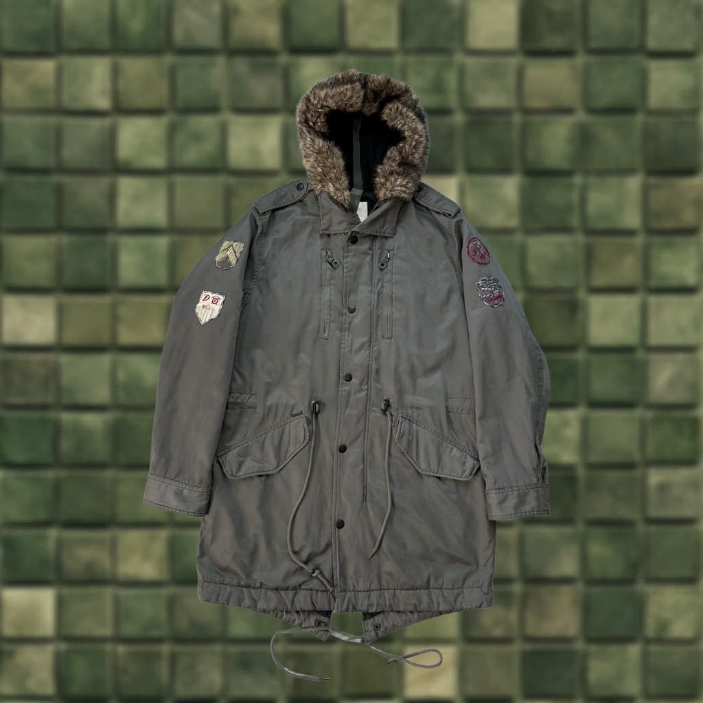 Diesel Diesel Parka Jacket Men’s Military Alaska Style Faux Fur Hood Green L XXL? Size US L / EU 52-54 / 3 - 1 Thumbnail
