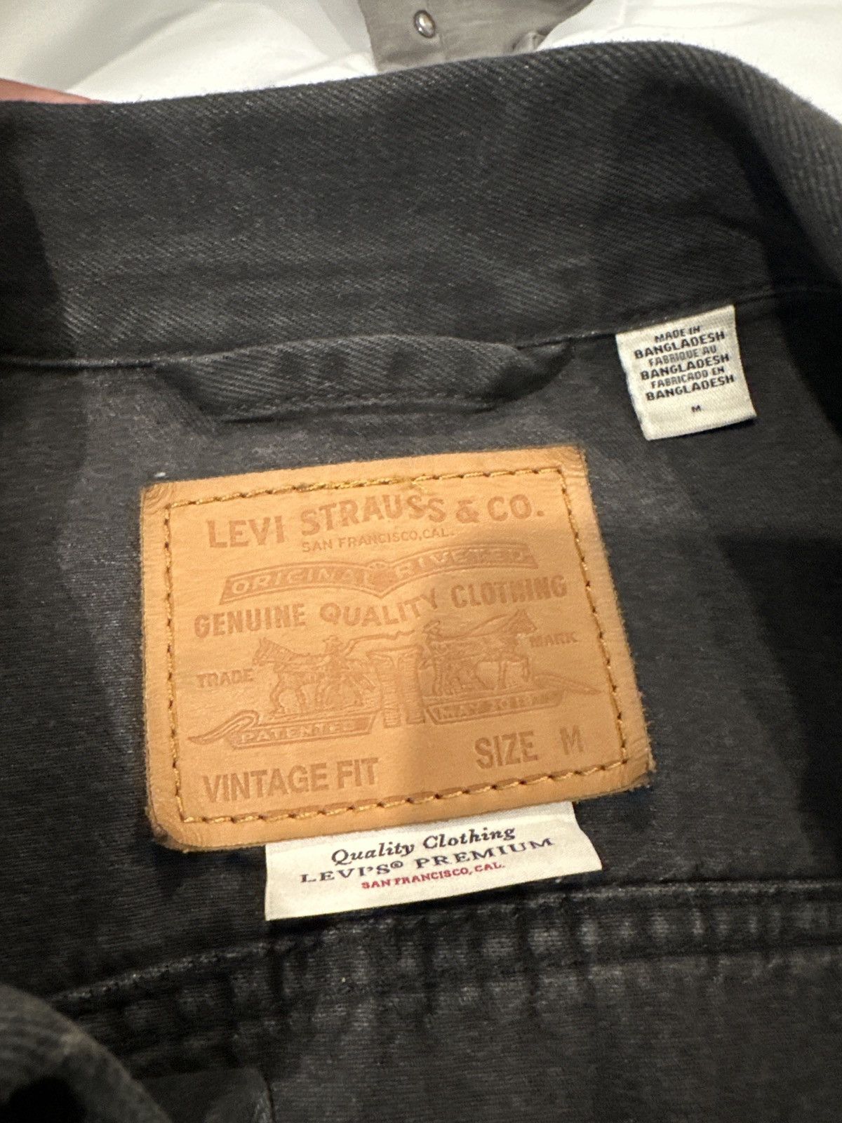 Levi's Levis black denim jacket Size US M / EU 48-50 / 2 - 1 Thumbnail