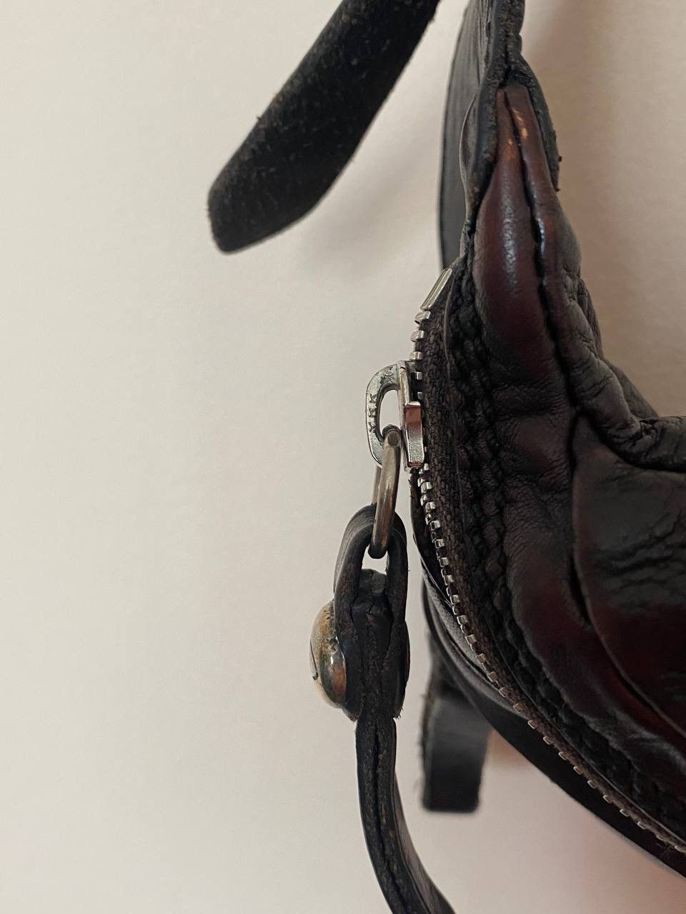 Vintage Campomaggi Sling Crossbody Bag Distressed Leather Easy Size ONE SIZE - 4 Thumbnail
