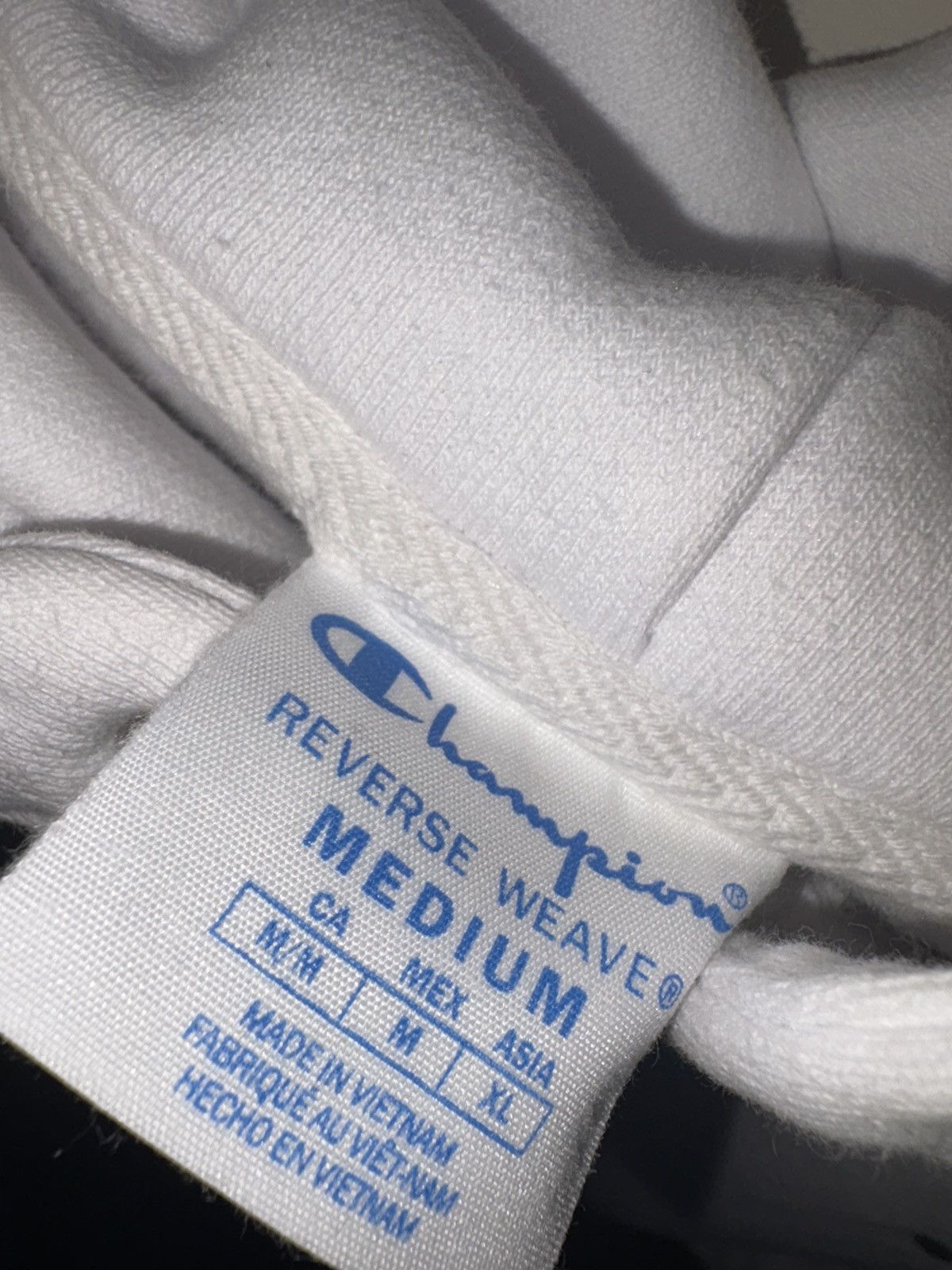 Champion Champion Reverse Weave Snap Button Hoodie - White - Size M Size US M / EU 48-50 / 2 - 3 Thumbnail