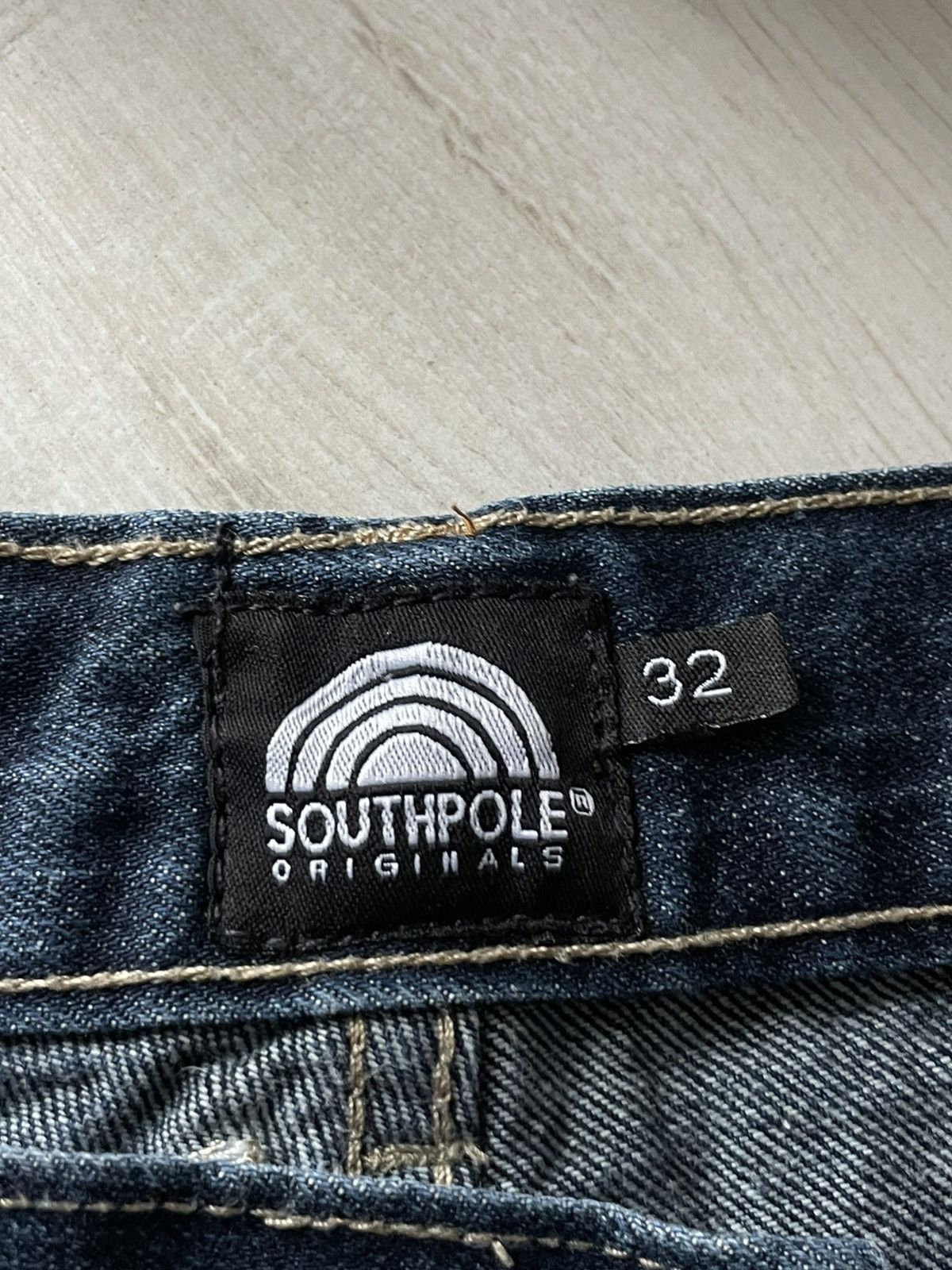 Southpole Vintage Y2K Southpole Denim Jeans 00’s Big Logo Blue RARE Size US 32 / EU 48 - 9 Thumbnail