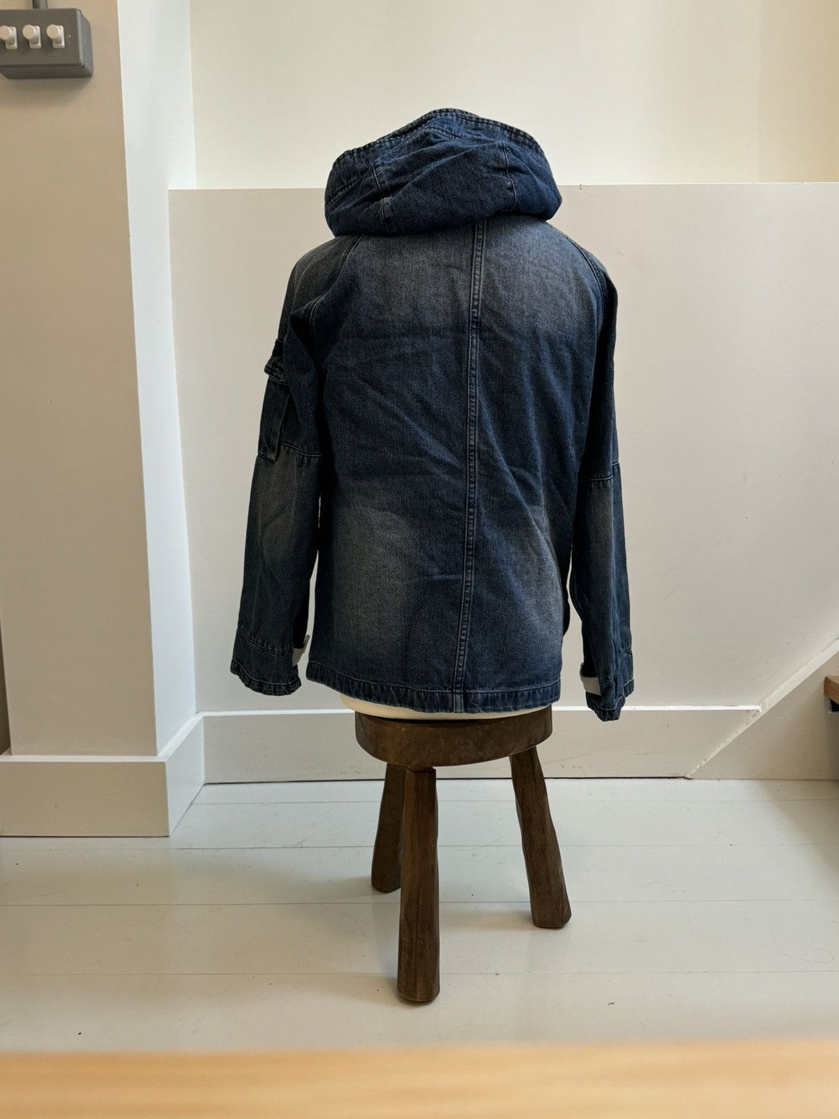Vintage Vintage 1972 Denim Military Hooded Jacket Size US M / EU 48-50 / 2 - 4 Thumbnail