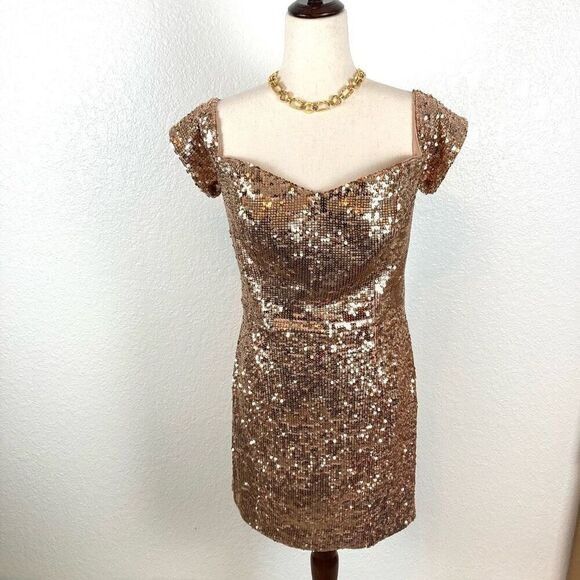 Dress the Population Dress The Population Jada metallic Sequin mini Dress Women’s Size XXL / US 16-18 / IT 52-54 - 1 Thumbnail