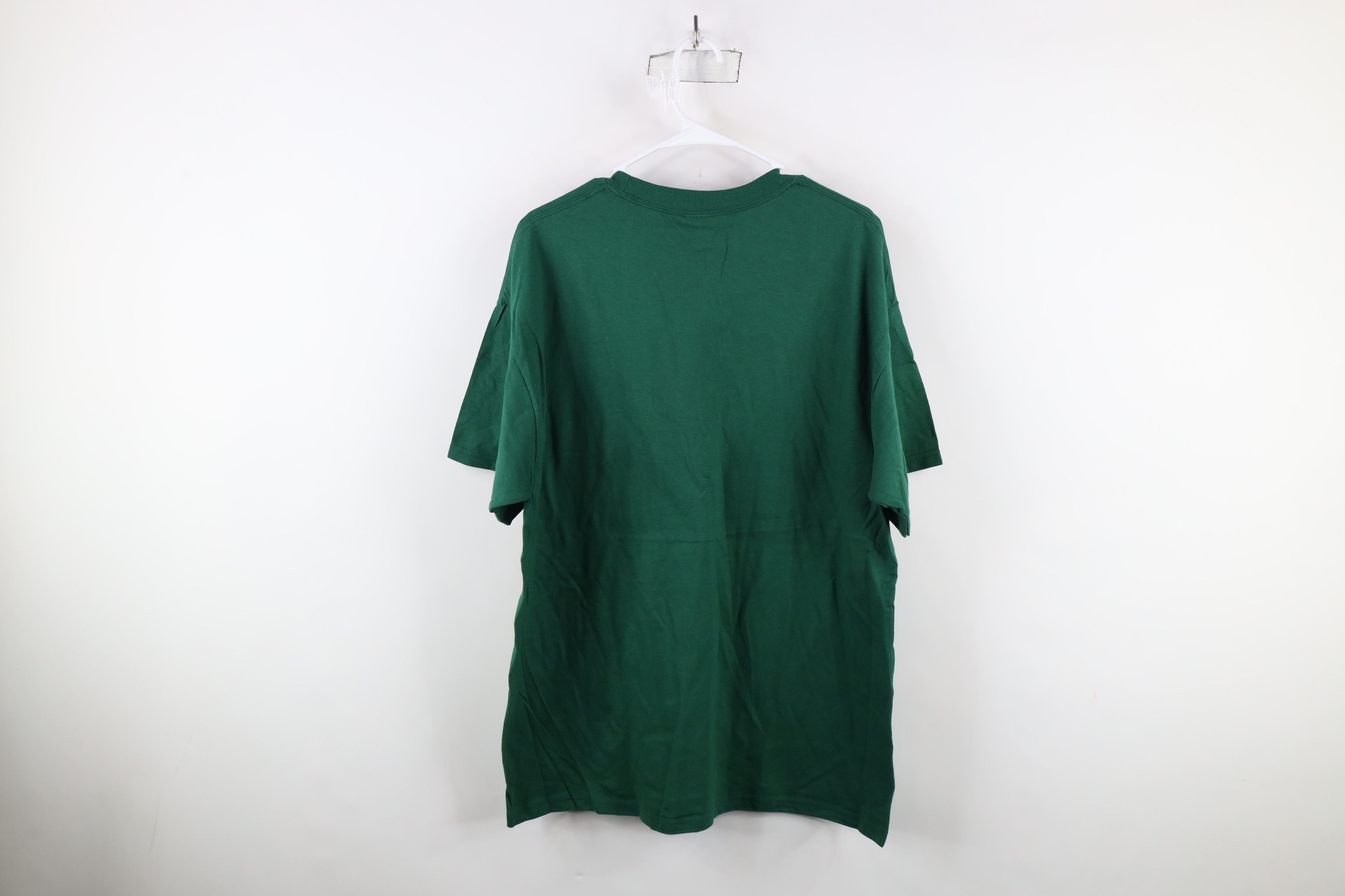 Hanes × Vintage Vintage 90s Hanes Beefy Short Sleeve T-Shirt Green Cotton Size US XL / EU 56 / 4 - 6 Thumbnail