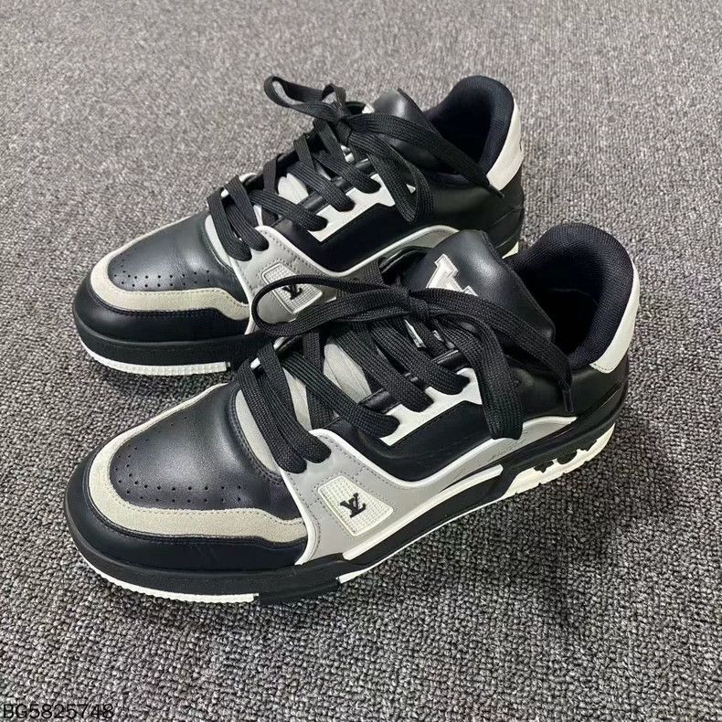 Louis Vuitton Louis Vuitton Black and Grey Skateboard Shoes Size US 6.5 / EU 39-40 - 1 Thumbnail