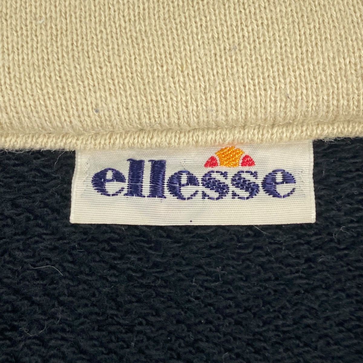 Vintage Vintage Ellesse Half Zip Sweatshirt Pullover Black Size L Size US L / EU 52-54 / 3 - 6 Thumbnail