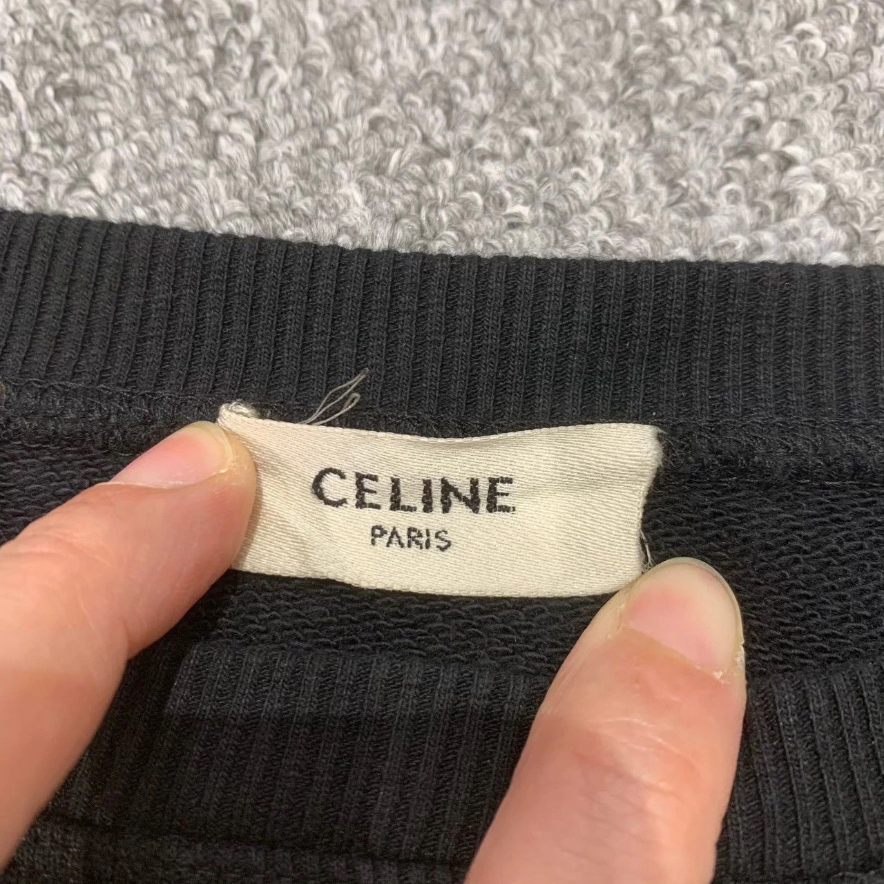 Celine Celine black embroidered gold logo hoodie M 95 new Size M / US 6-8 / IT 42-44 - 4 Thumbnail