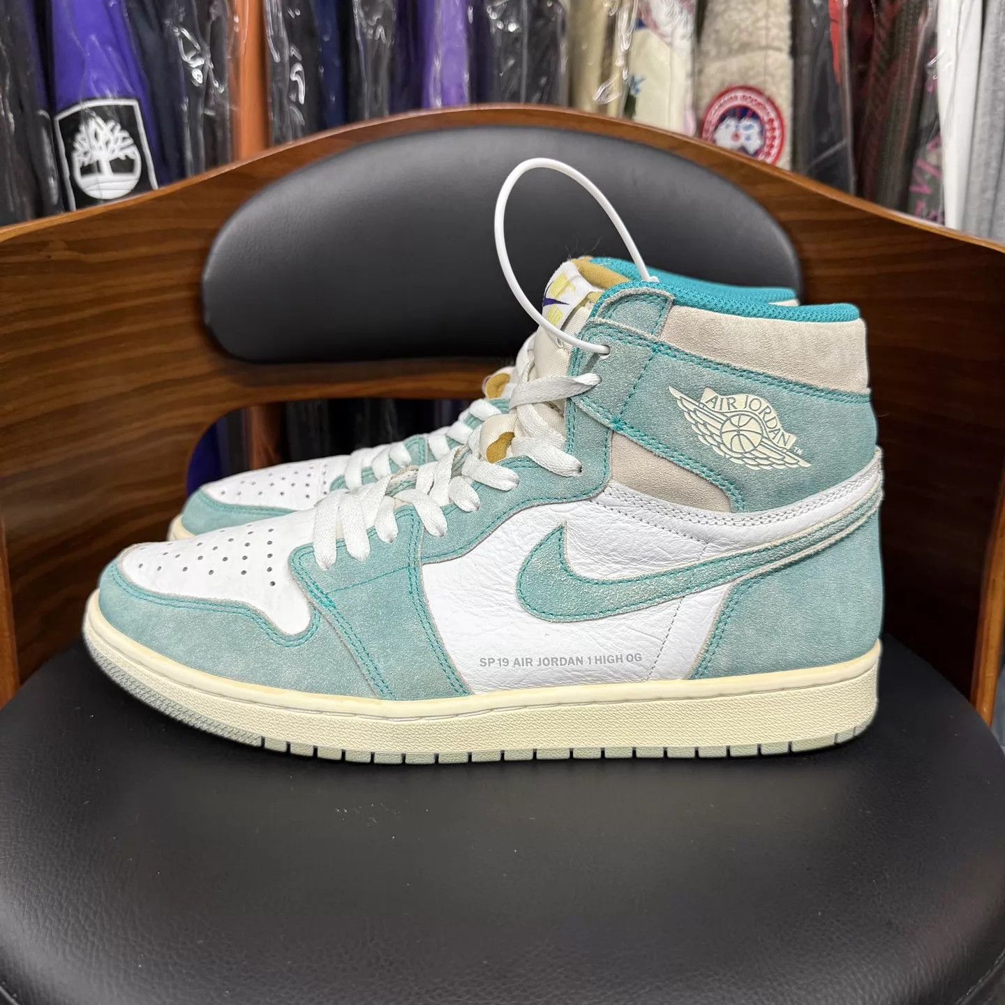 Nike Air Jordan 1 All-Star Tiffany Blue 45 10x Worn OG Box Size US 12 / EU 45 - 6 Thumbnail