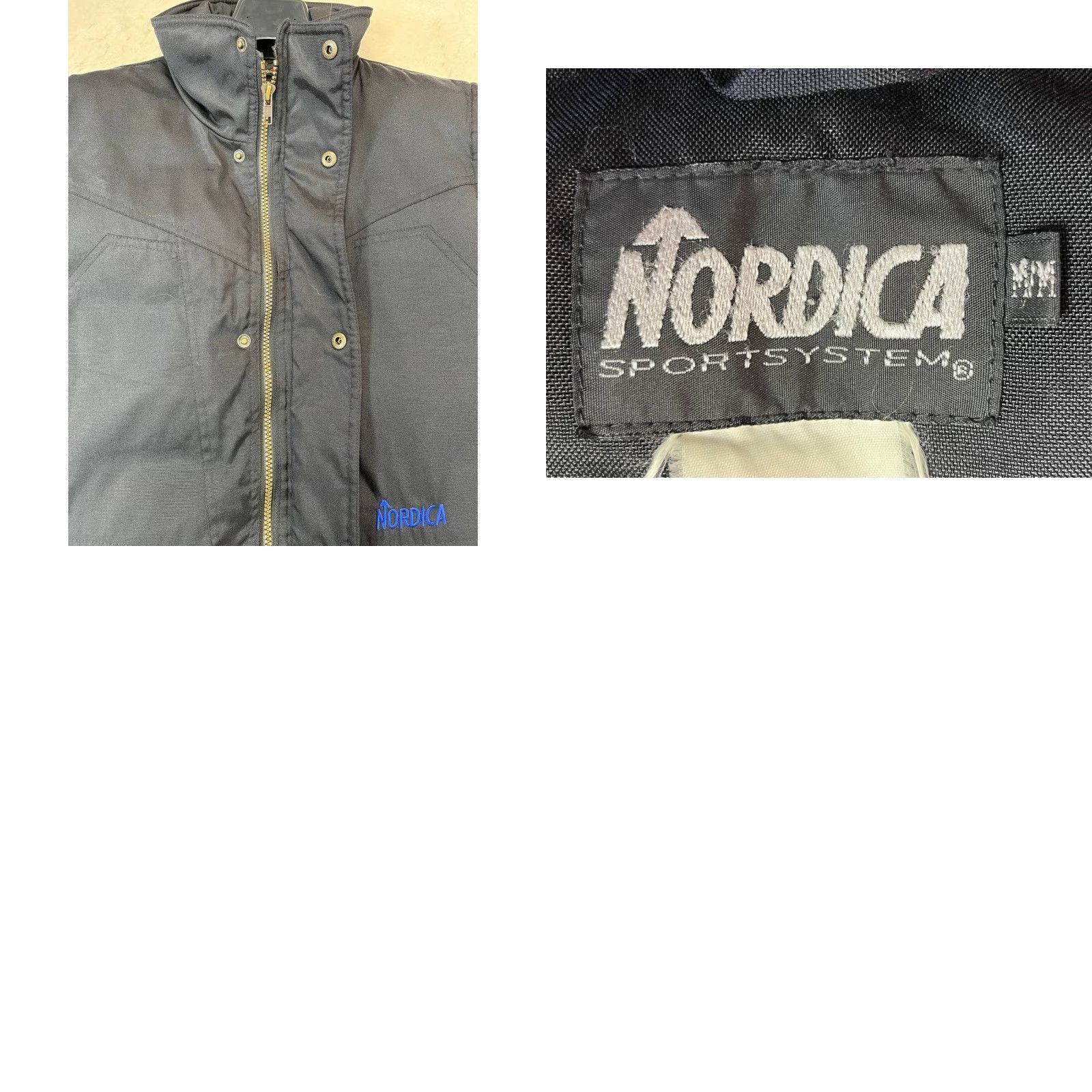 Vintage VINTAGE Nordica Sportsystem Down Vest Unisex Adults Medium Black Blue Interior See Pics Size US M / EU 48-50 / 2 - 9 Thumbnail