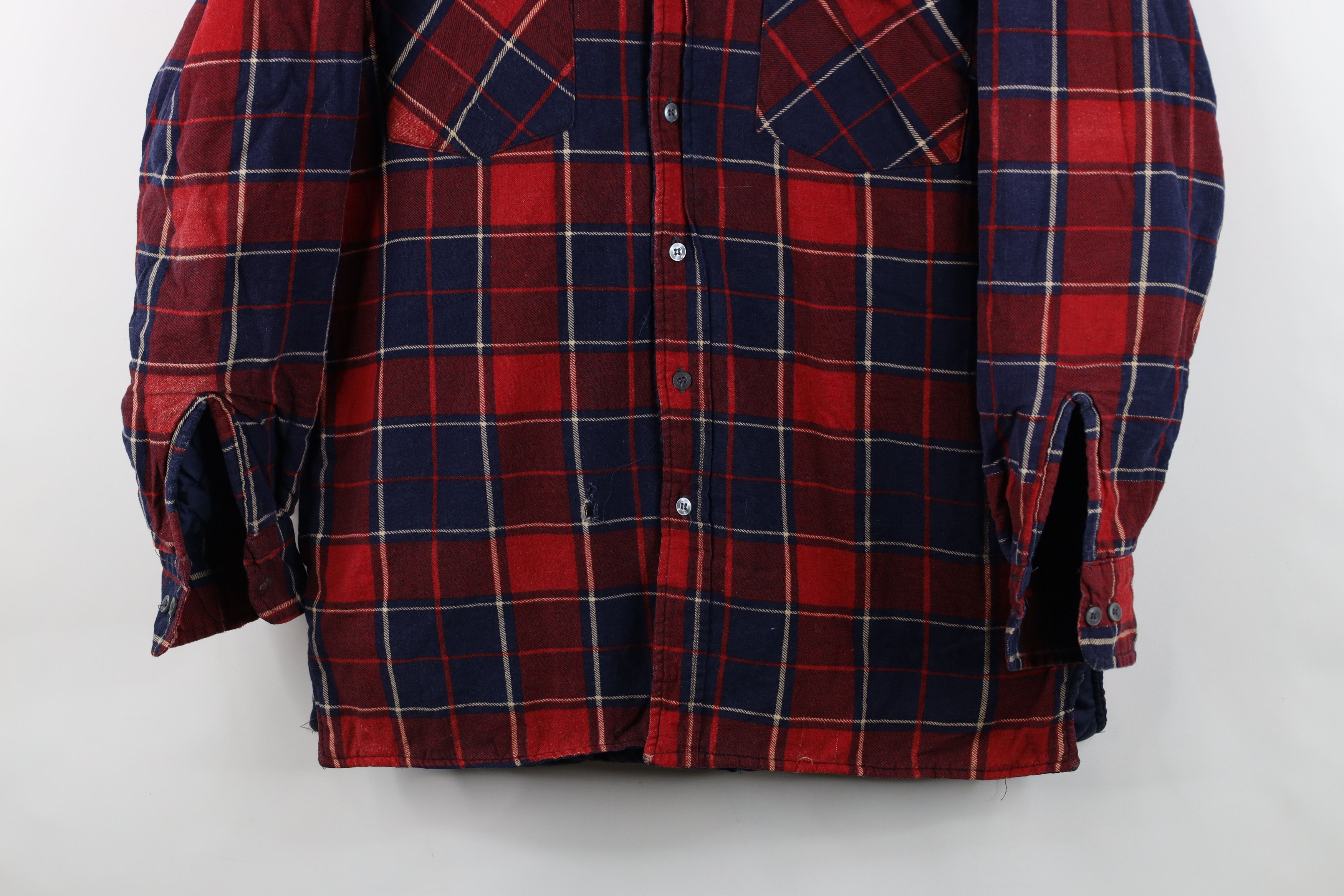 Vintage Vintage 90s Streetwear Flannel Button Shirt Jacket Jac Shirt Size US M / EU 48-50 / 2 - 3 Thumbnail