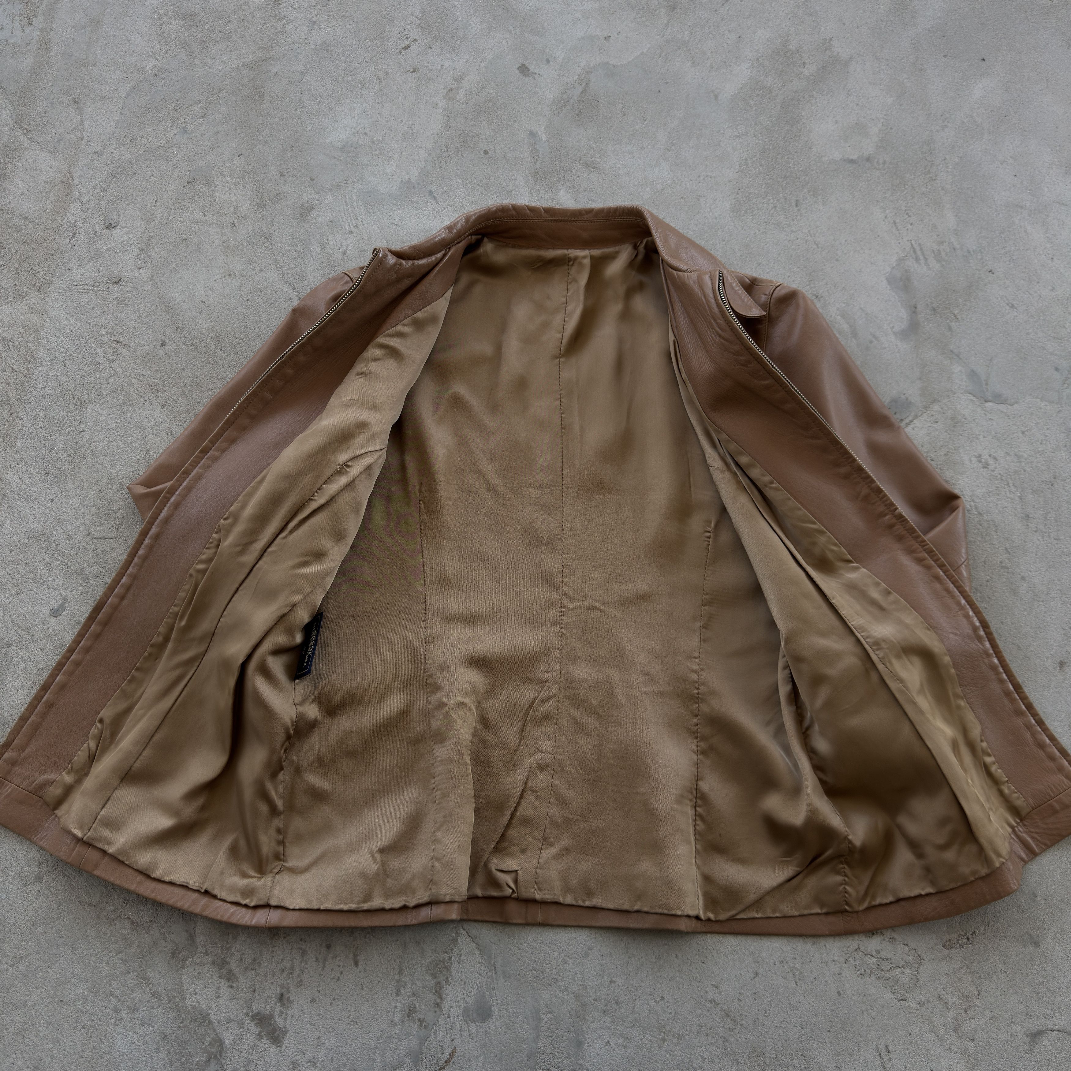 Trussardi Trussardi Jeans Womens Brown Real Leather Jacket Size 42 IT Size M / US 6-8 / IT 42-44 - 7 Thumbnail