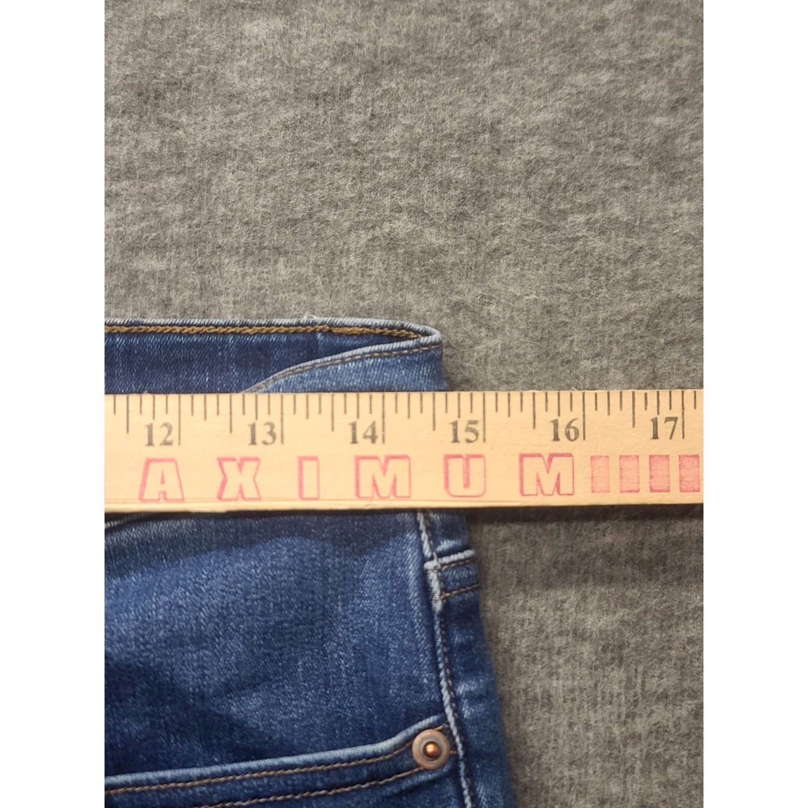 Vintage Duluth Jeans Womens 8x30 Asset Management Skinny Fit High Rise Stretch Denim Blue 5-Pocket Mens Womens Boys Girls (Note: If Mascot) Size 30" / US 8 / IT 44 - 4 Thumbnail