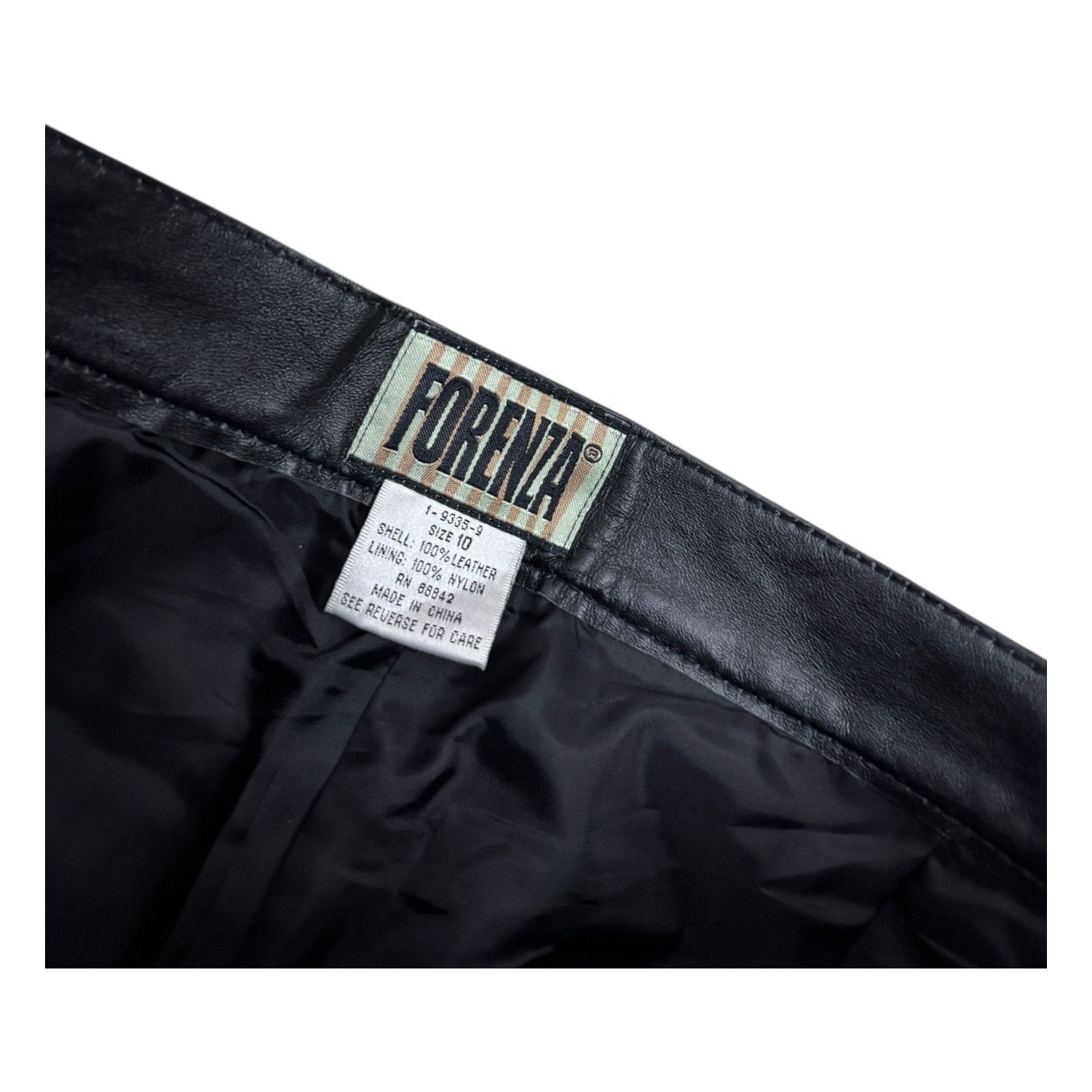 Vintage FORENZA GENUINE LEATHER Designer Vintage Pants Womens Small Size 27" / US 4 / IT 40 - 5 Thumbnail