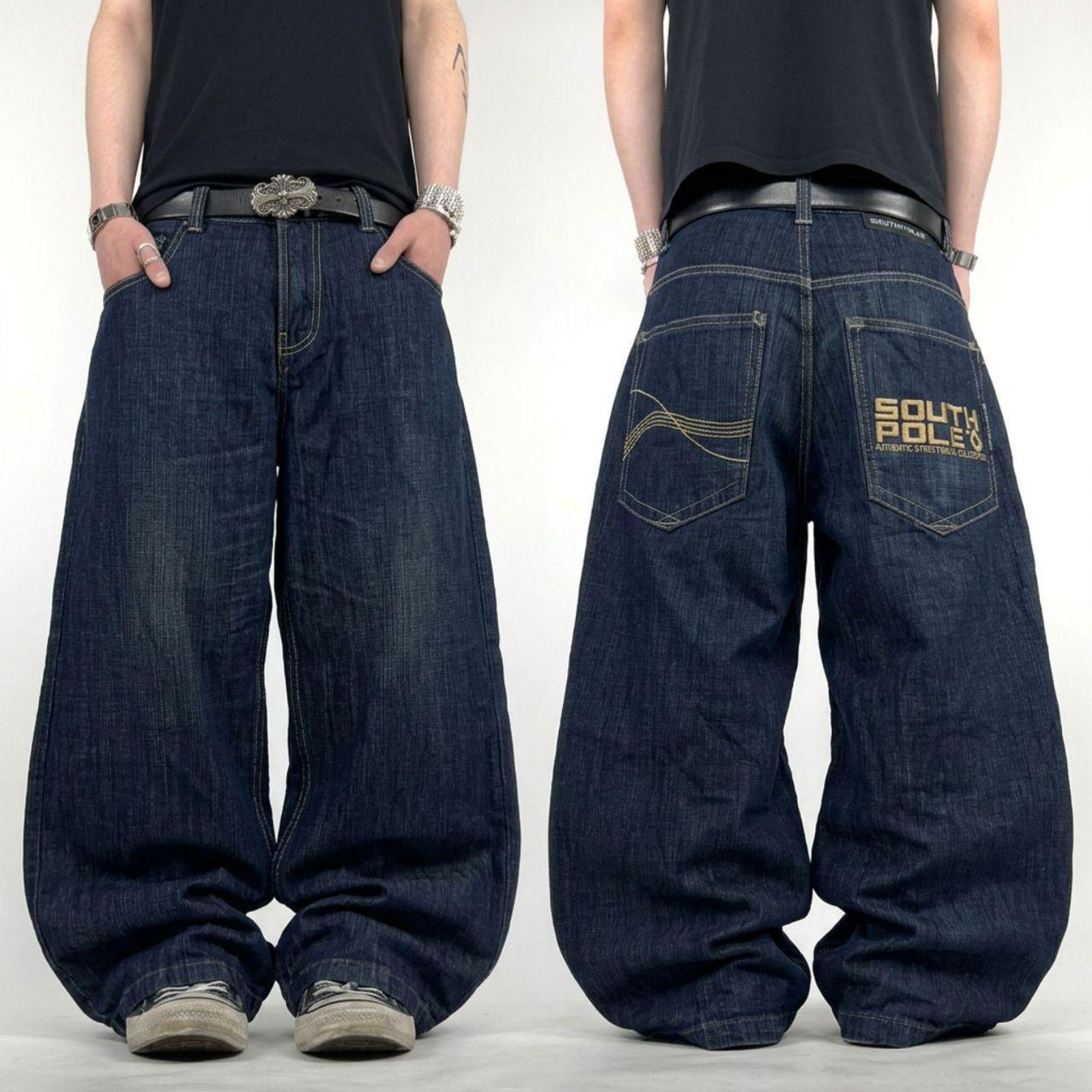 Levi's × Vintage Rare Vintage 90s Levis Baggy Wideleg 569 Dark