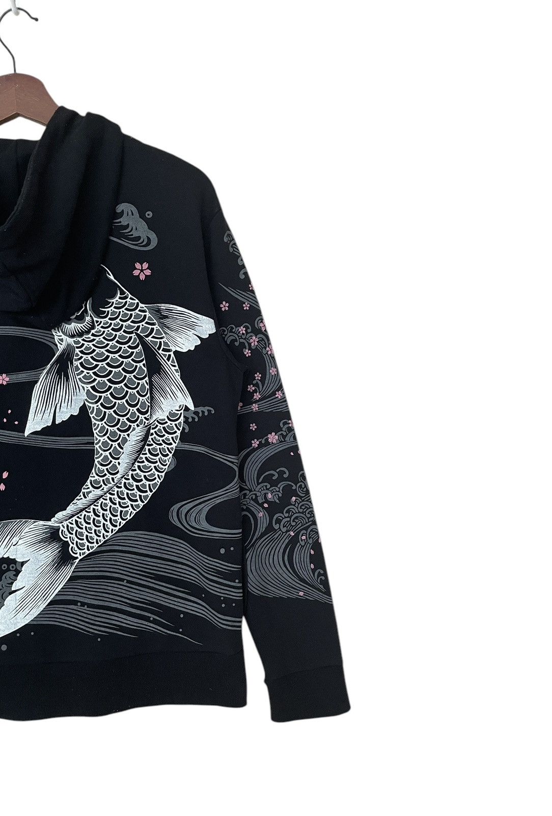Japanese Brand Vintage Japanese Brand Koi Fish Hoodies 1990s Size US XL / EU 56 / 4 - 4 Thumbnail