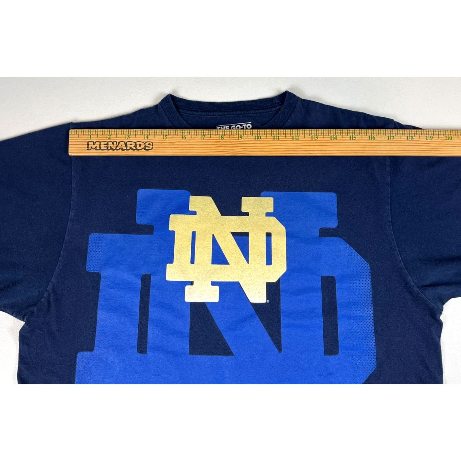 Adidas adidas Notre Dame Fighting Irish T-Shirt Navy Blue Large Logo Mens Vintage Shirt Size L Size US L / EU 52-54 / 3 - 7 Thumbnail