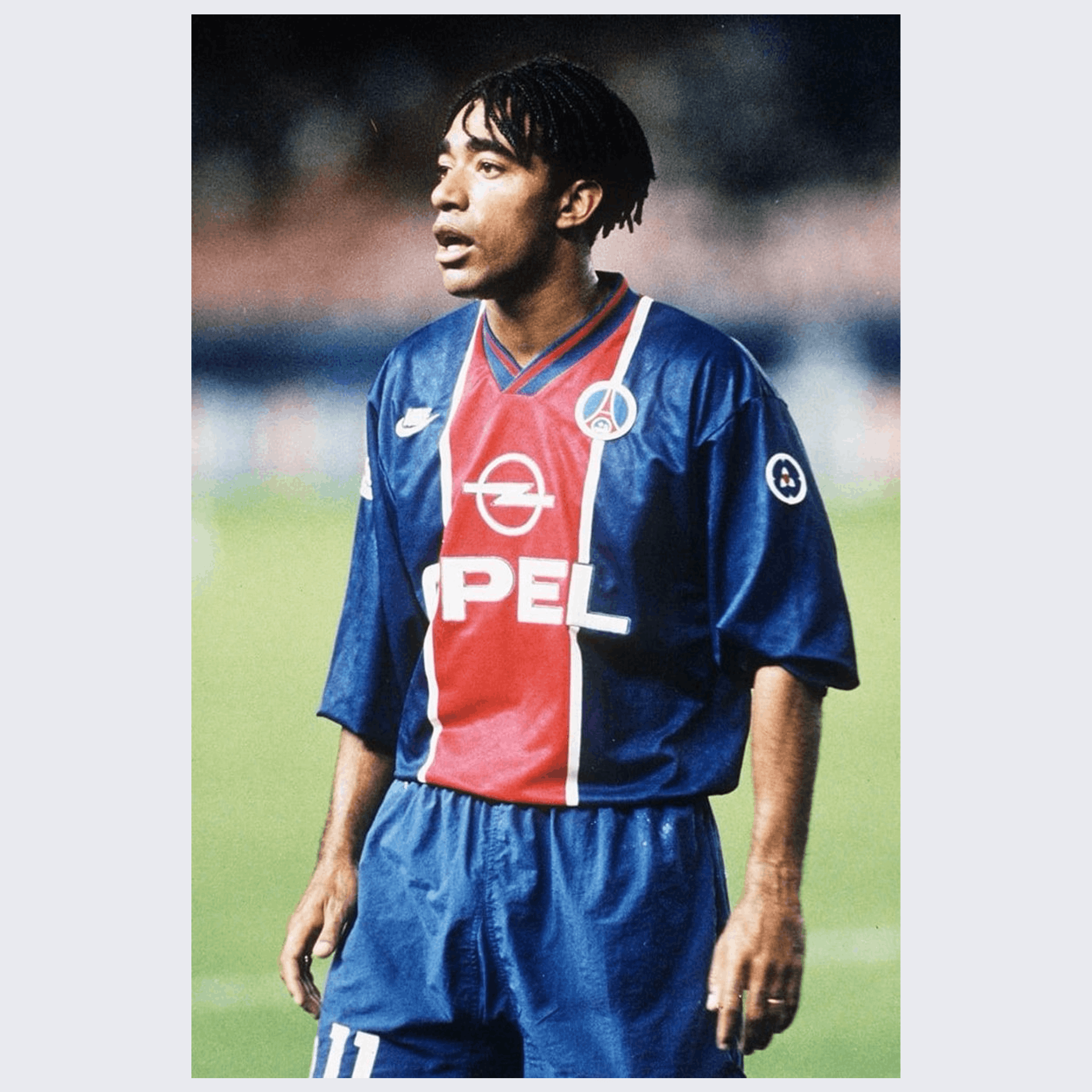 Vintage PSG Vintage 90s Patrice Loko Fan Soccer Jersey Size US XL / EU 56 / 4 - 3 Thumbnail