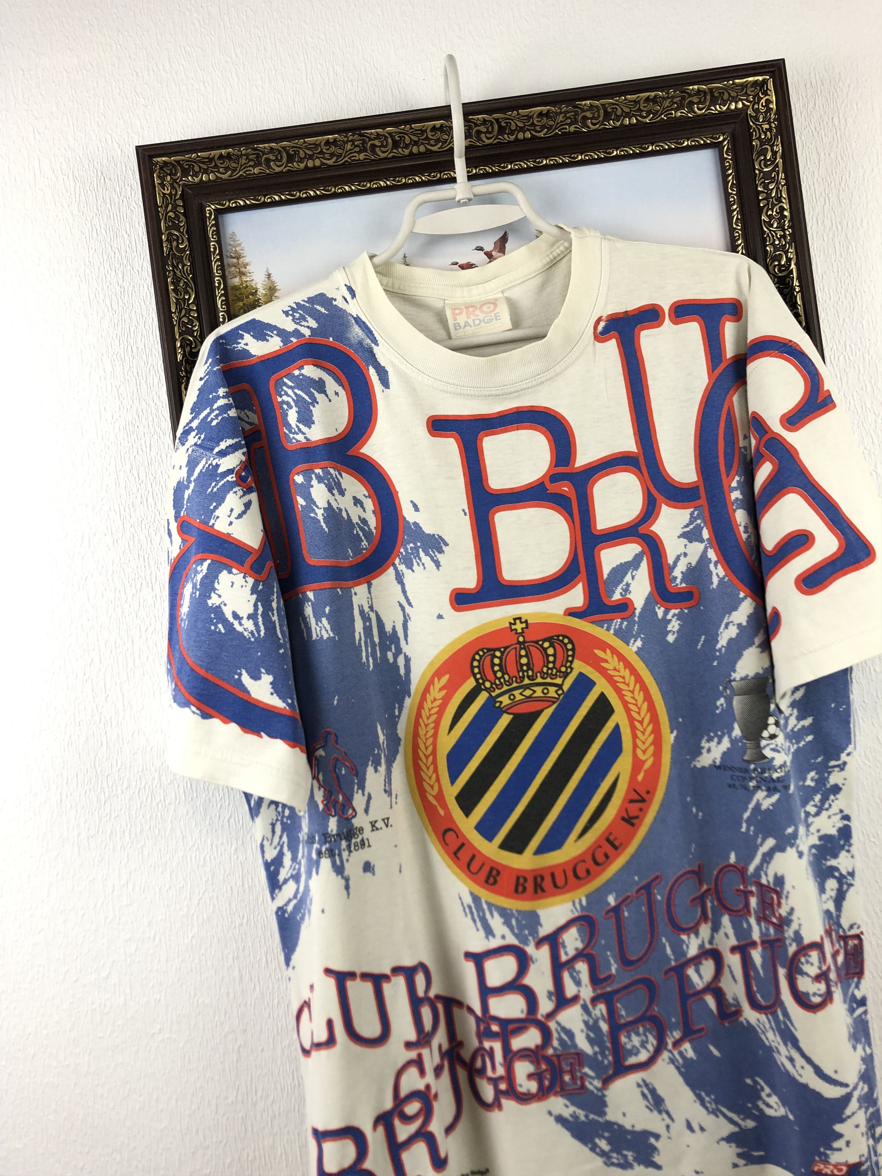 Vintage Vintage Brugge Football Shirt Soccer Jersey Print Graphic Size US M / EU 48-50 / 2 - 3 Thumbnail