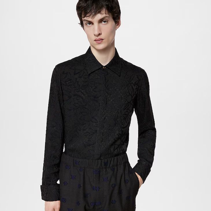 Louis Vuitton Silk Blend Long-Sleeved Shirt - 39 L Size 40S - 5 Thumbnail