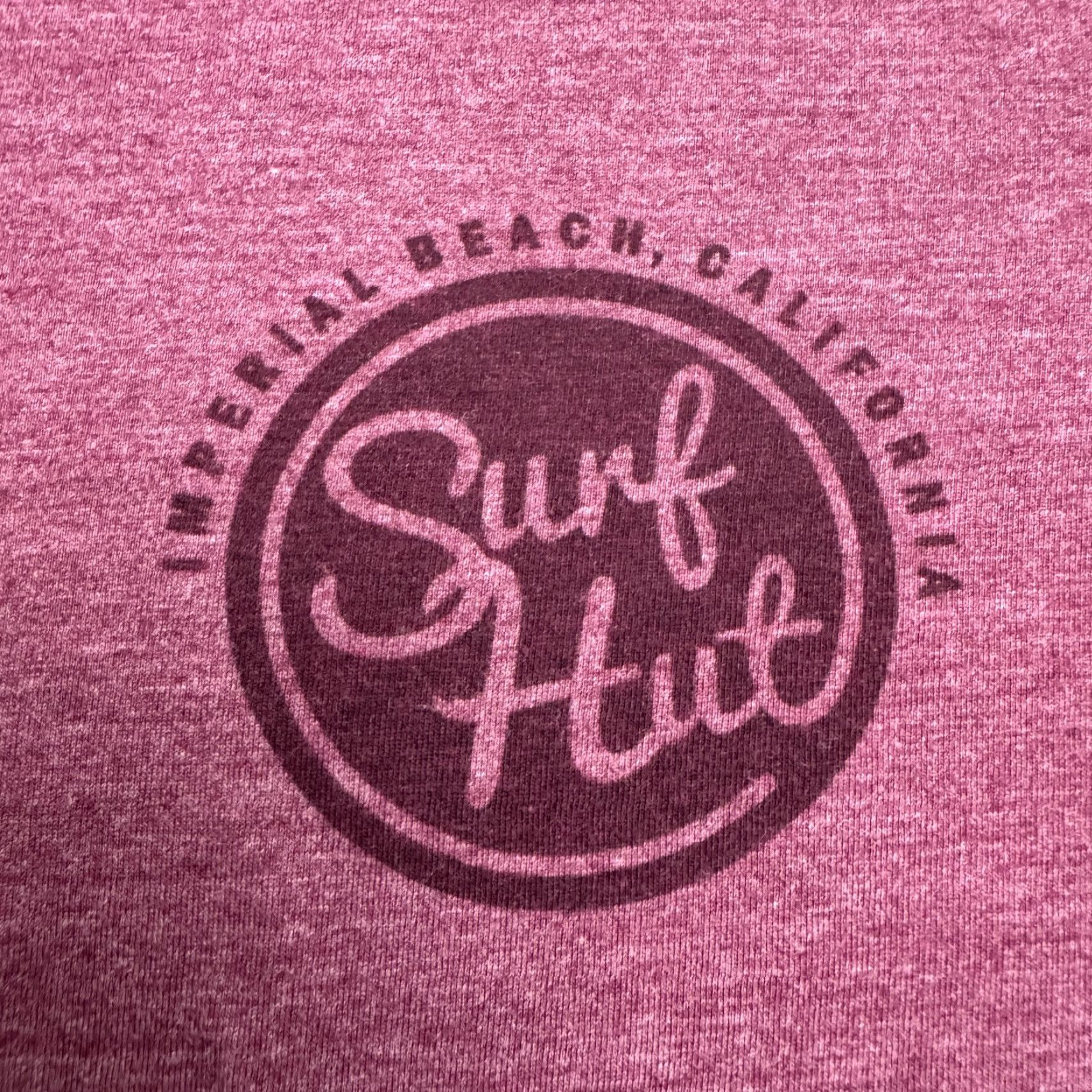 Imperial Surf Hut T-Shirt Womens Small Maroon Red Beach Surf Hut Classic Graphic Tee Casual Sleeve Short Sleeve Size S / US 4 / IT 40 - 4 Thumbnail